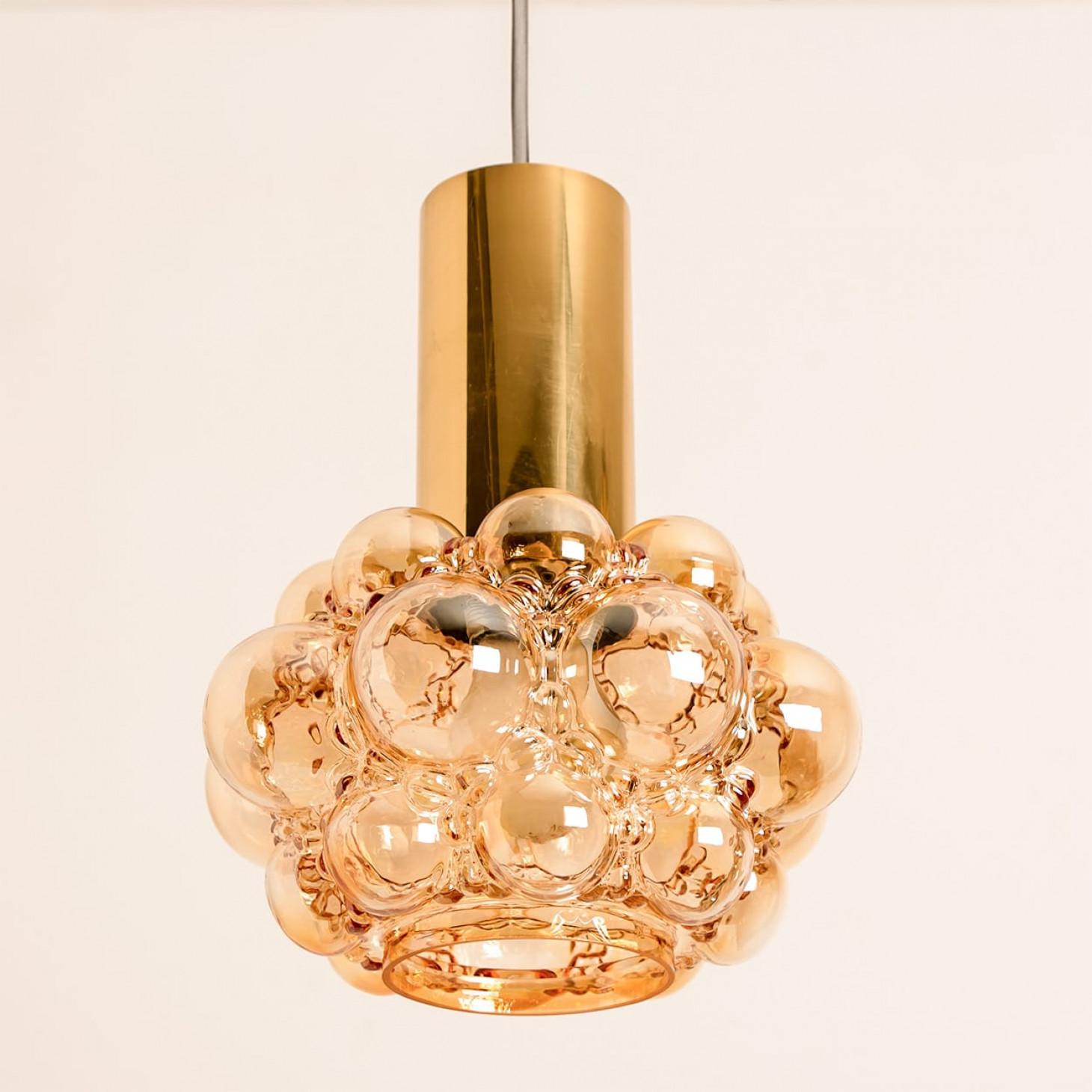 Coppia di pendenti in vetro di Helena Tynell, 1960 in vendita 2