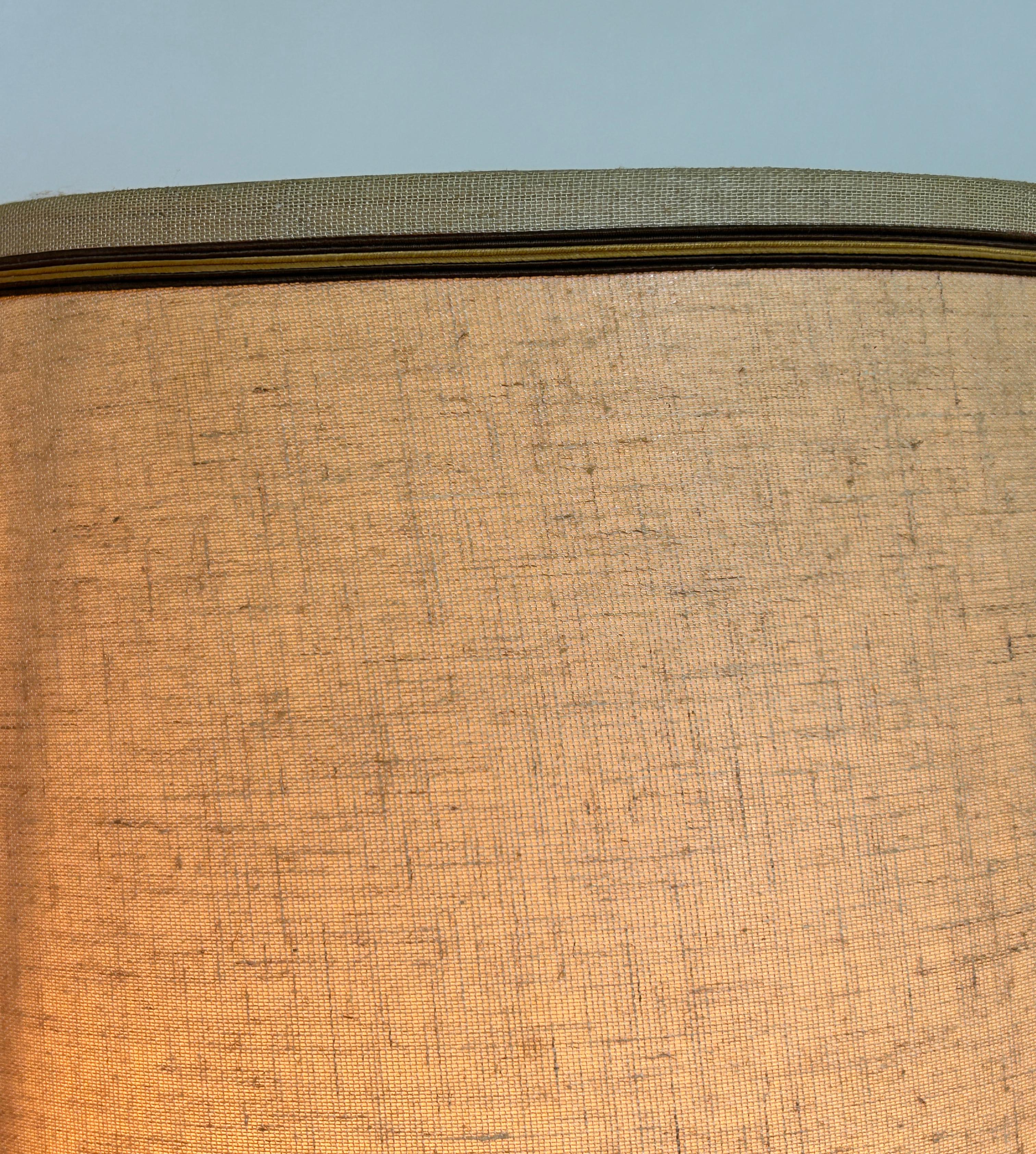 Pair Gold Table Brutalist Lamps by Laurel 2