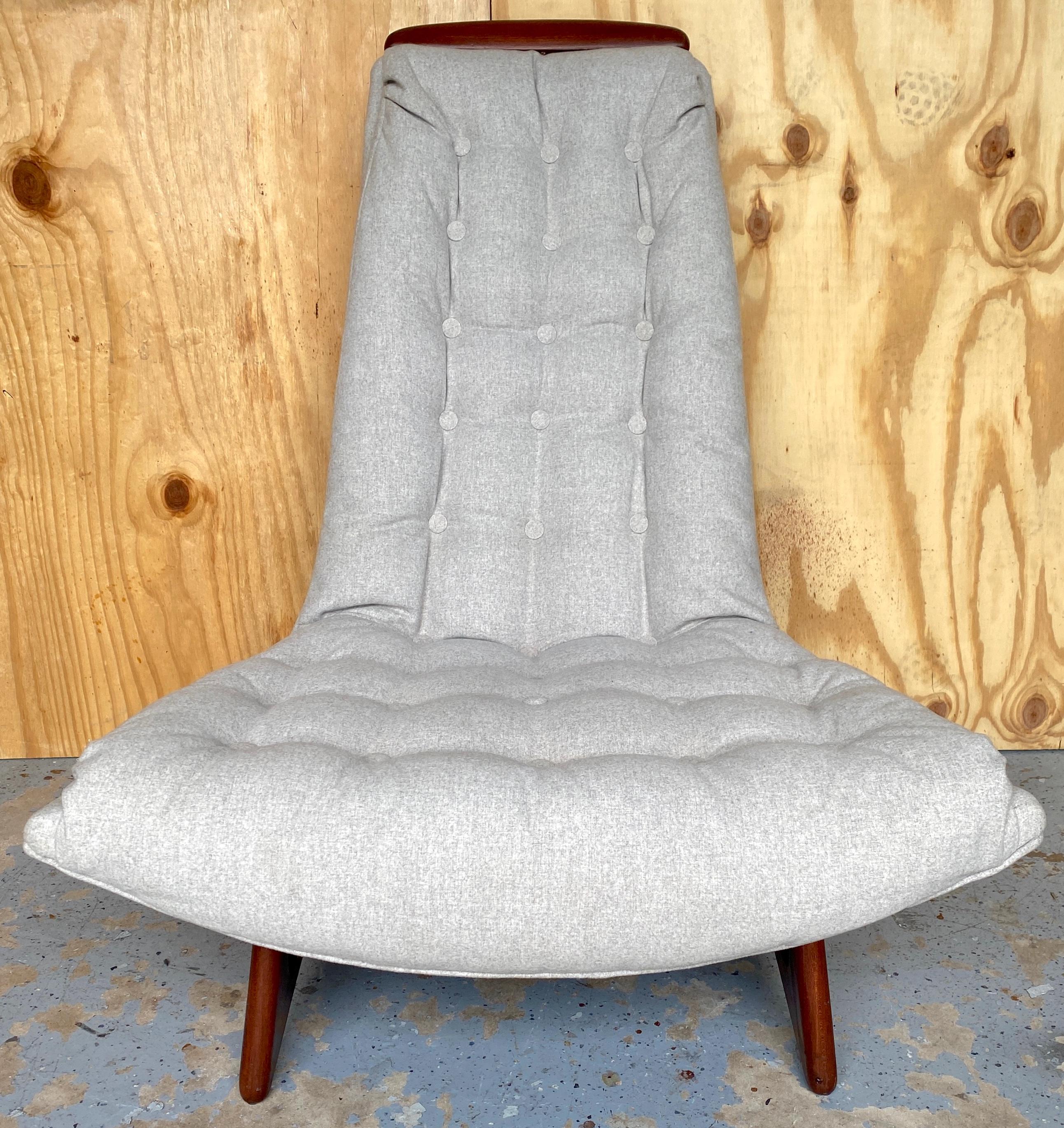 Pair Gondola Club/ Lounge Chairs, Attrib. Adrian Pearsall for Craft Associates For Sale 4