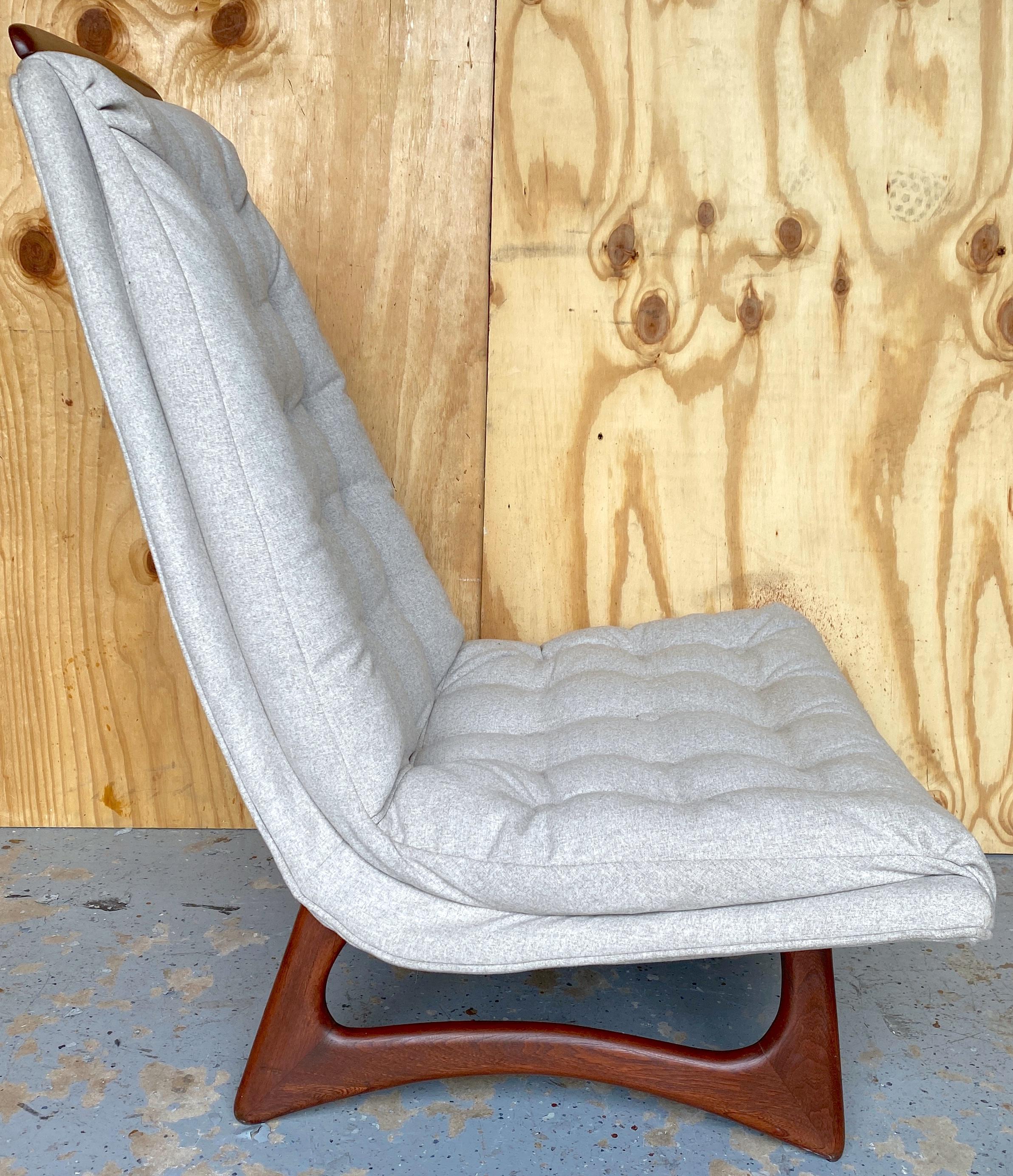Pair Gondola Club/ Lounge Chairs, Attrib. Adrian Pearsall for Craft Associates For Sale 5