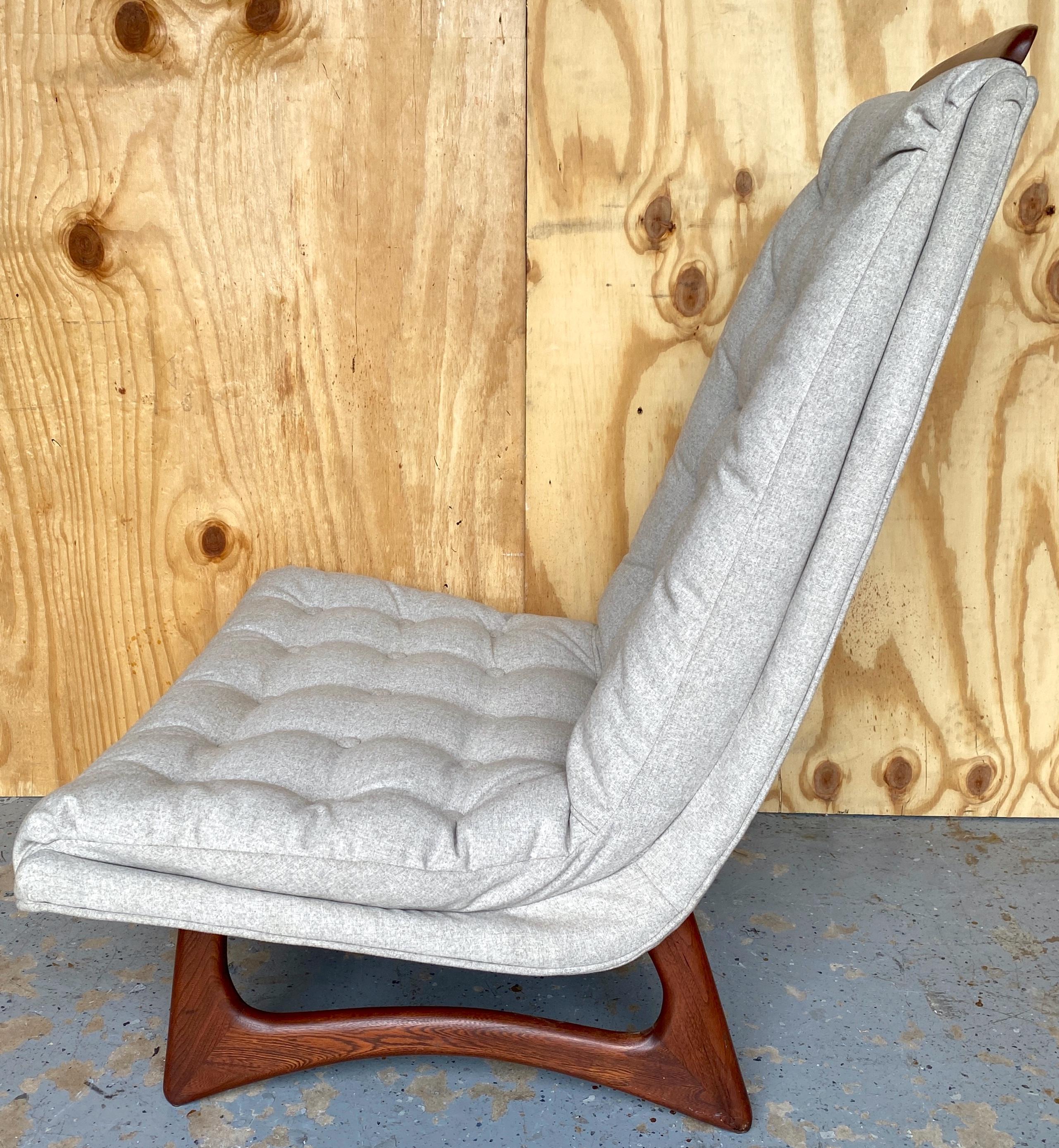 Pair Gondola Club/ Lounge Chairs, Attrib. Adrian Pearsall for Craft Associates For Sale 7