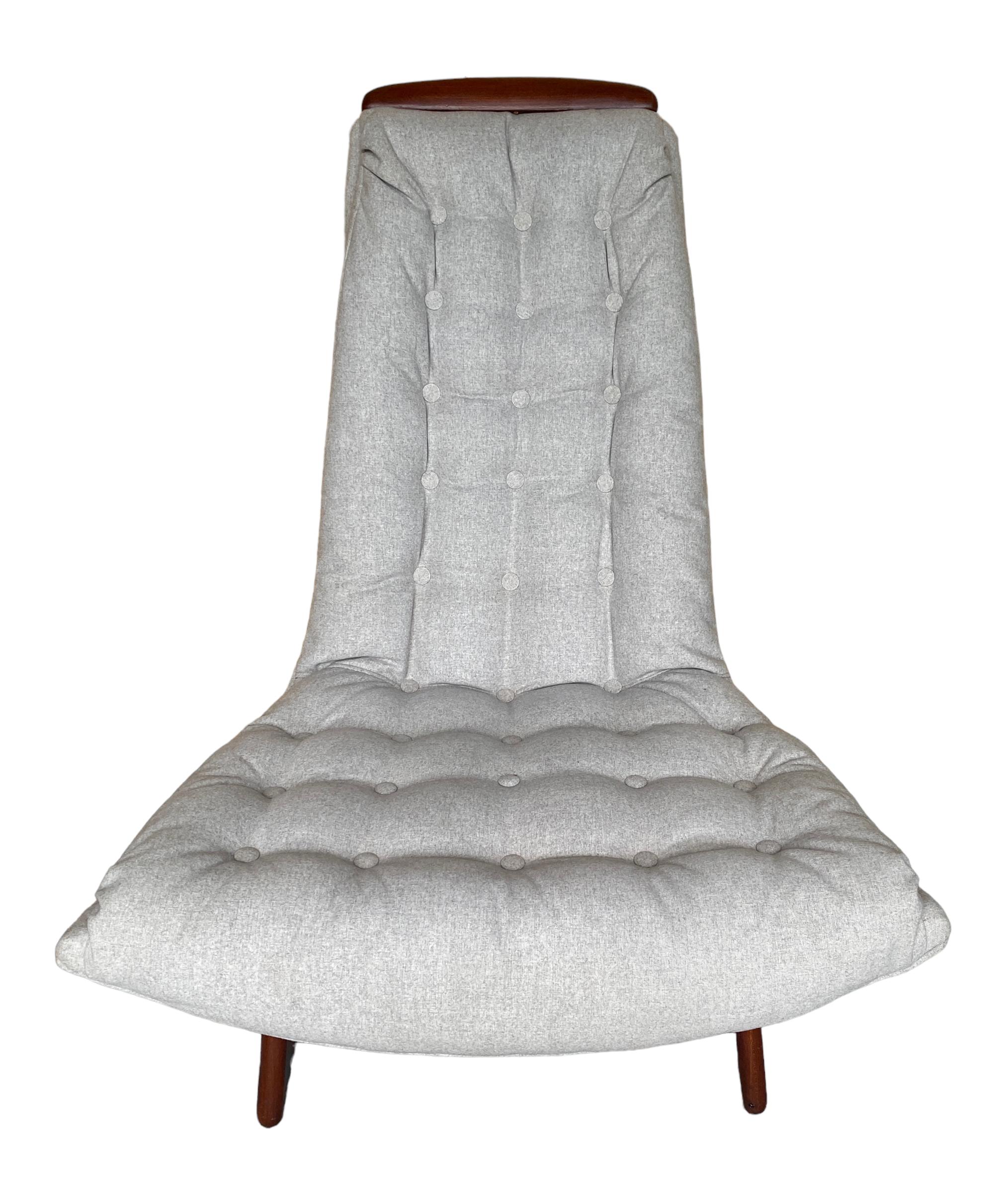 Pair Gondola Club/ Lounge Chairs, Attrib. Adrian Pearsall for Craft Associates For Sale 10