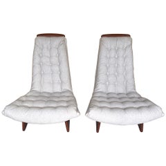 Paar Gondola Club/ Lounge Chairs, Attrib. Adrian Pearsall für Craft Associates