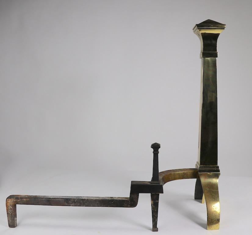 Pareja de morillos de latón del renacimiento gótico al estilo de Augustus Pugin en venta 5