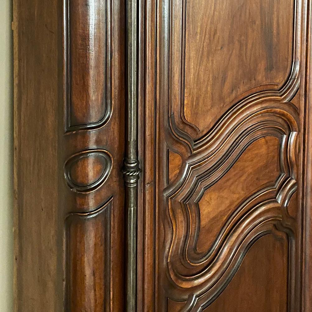 French Provincial Pair Grand 18th Century Country French Walnut Doors ~ Plaquards For Sale