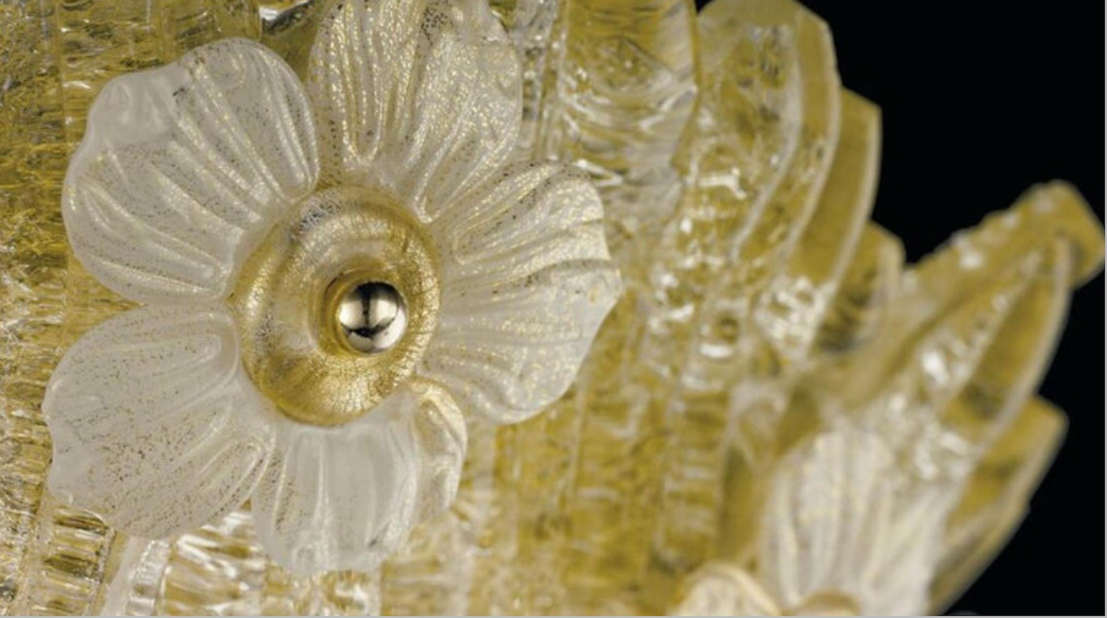 Coppia di plafoniere Grand Hotel di Barovier&Toso, Murano, anni '80 In condizioni buone in vendita a Budapest, HU