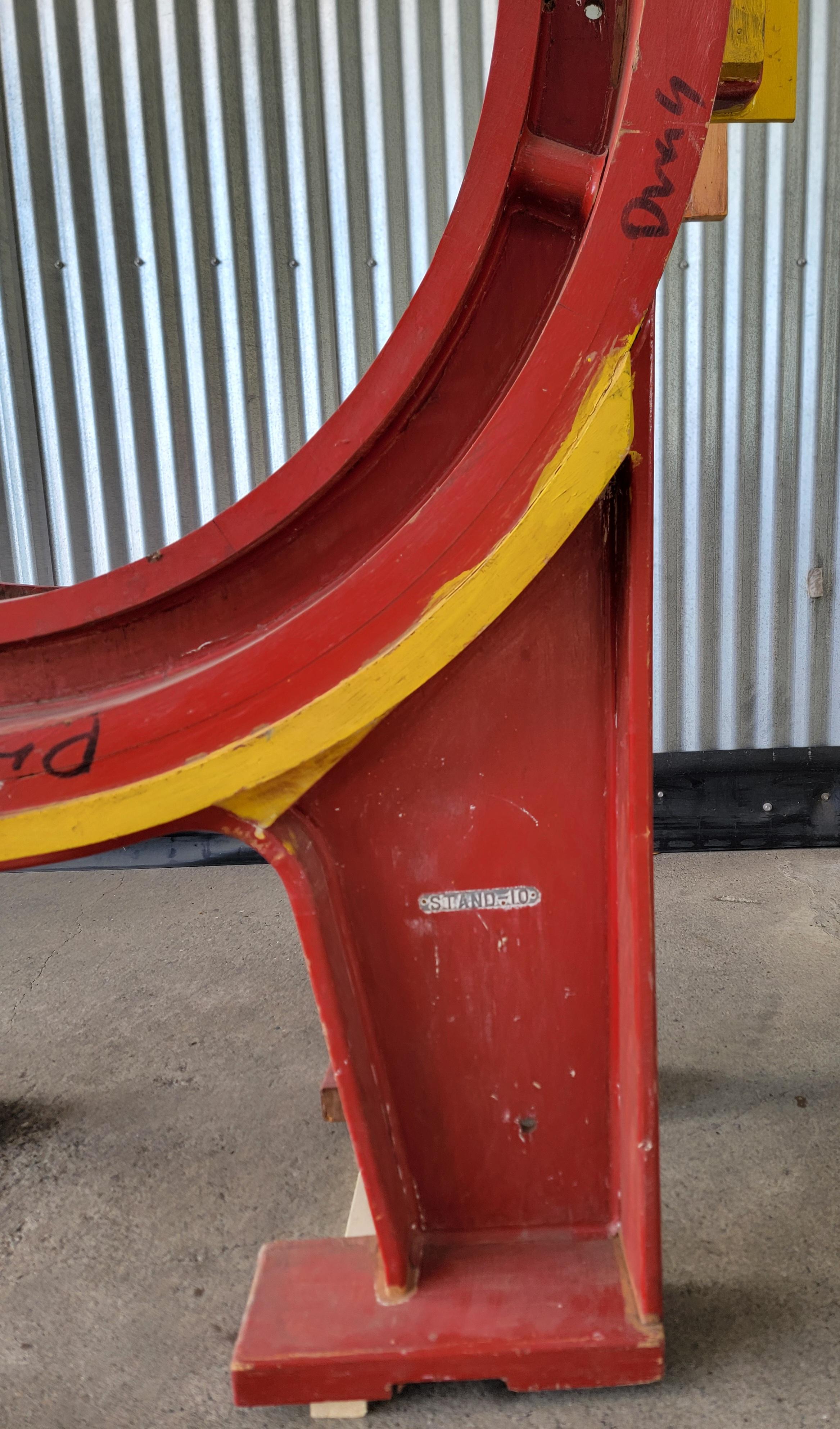 Industrial Architectural Grand-Scale Wooden Foundry Molds - 2 Pieces For Sale