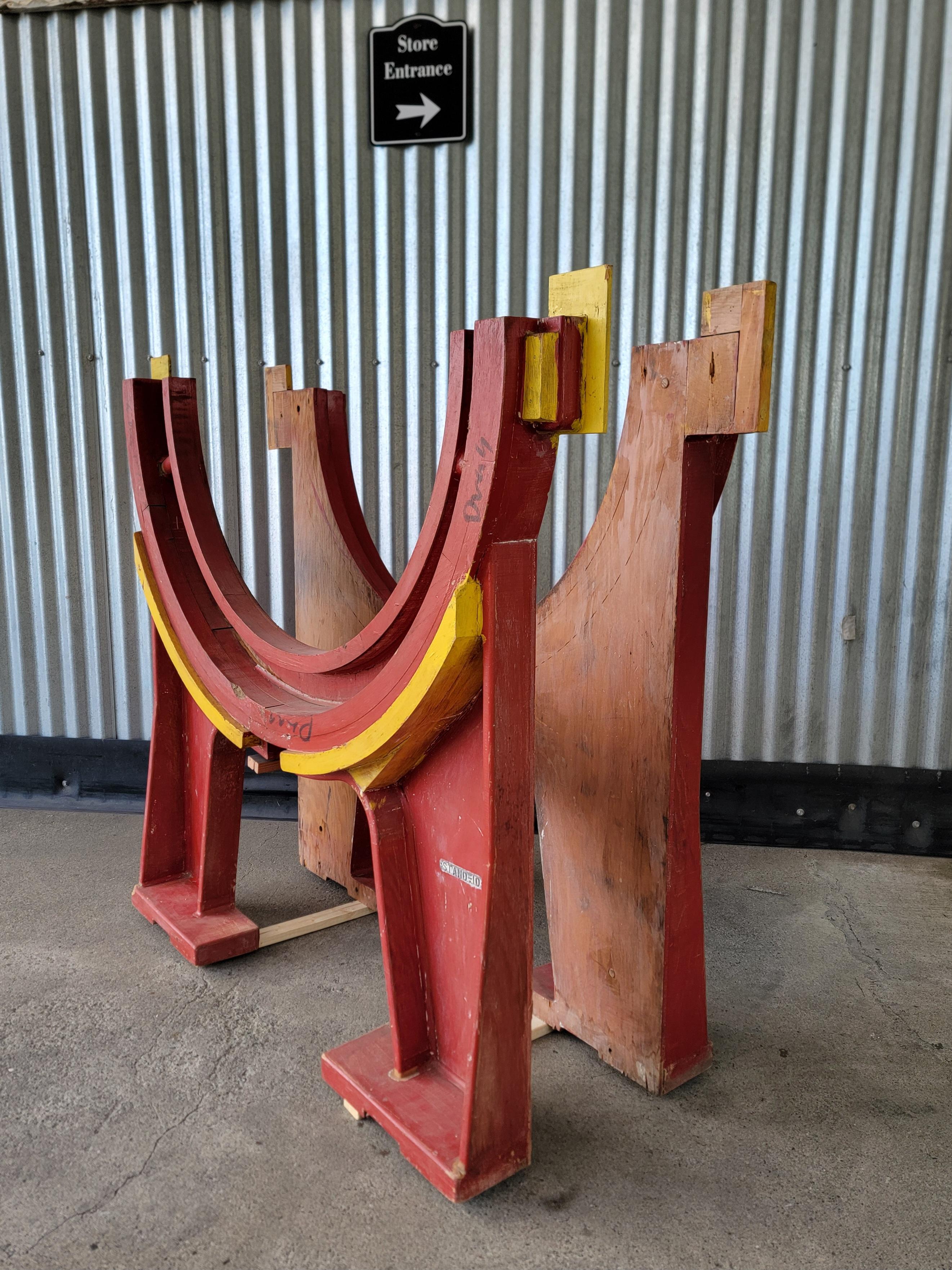 North American Architectural Grand-Scale Wooden Foundry Molds - 2 Pieces For Sale