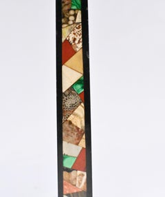 Pair Grand Tour Obelisks Marble Pietra Dura