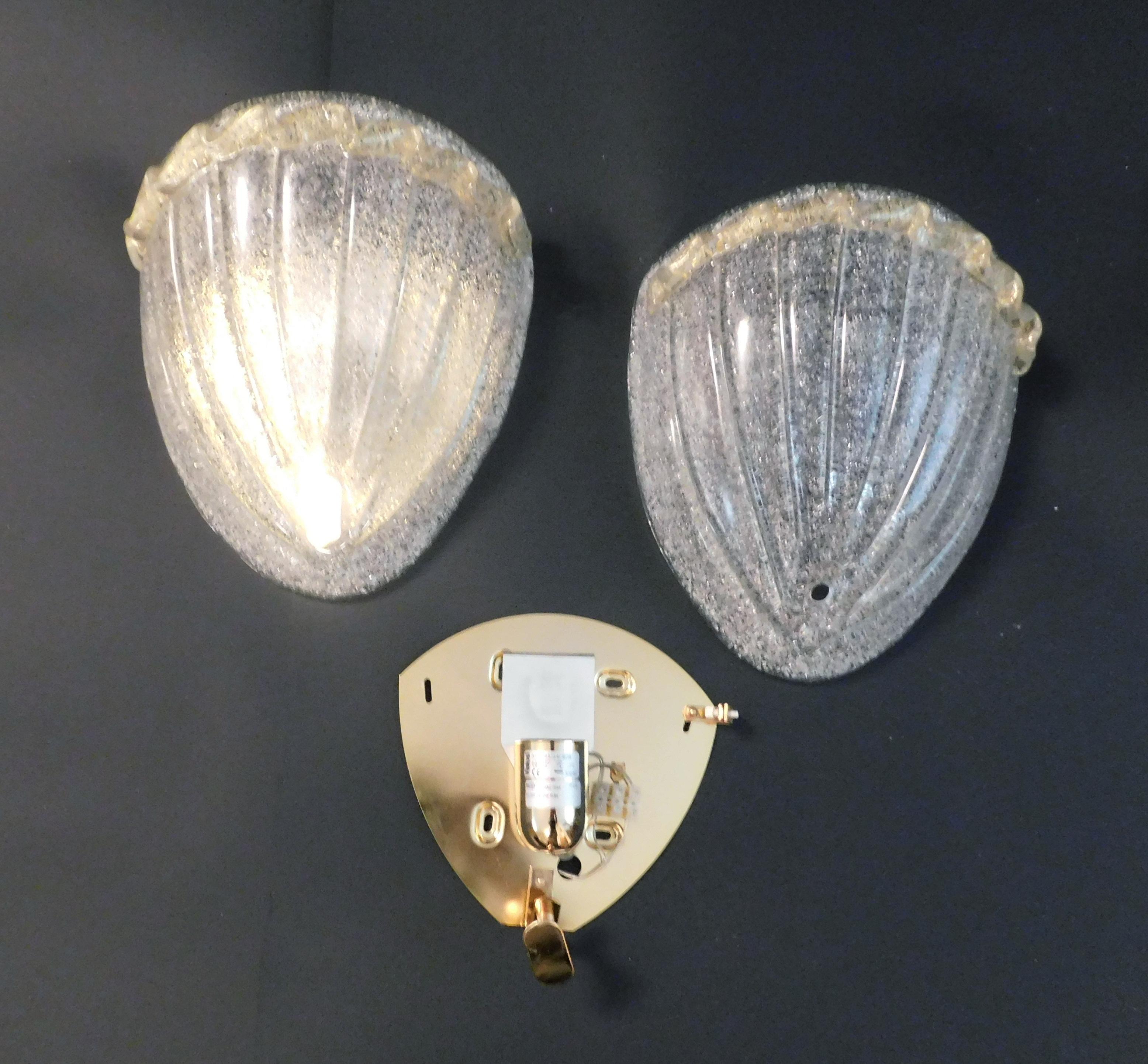 Paar schildförmige Graniglia-Wandleuchten von Vistosi im Angebot 6