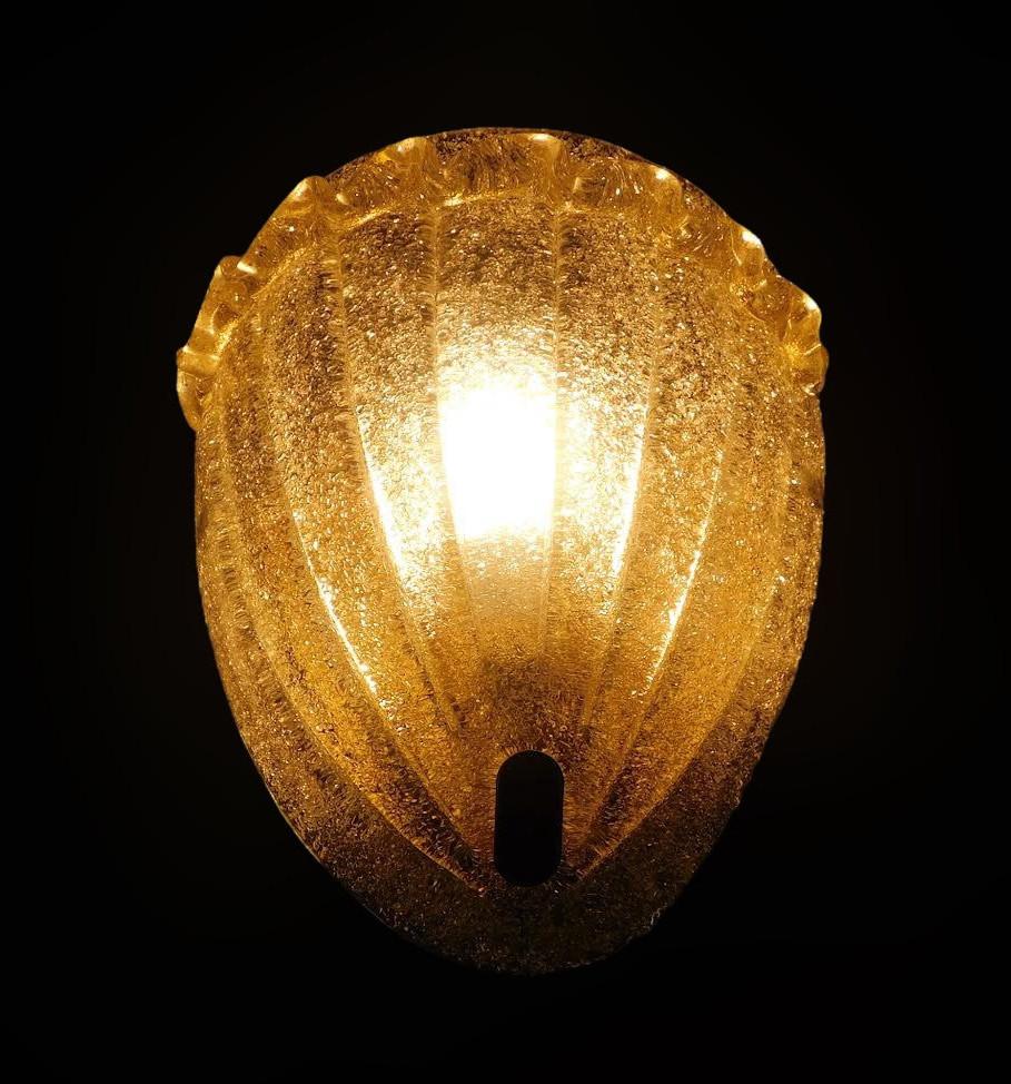 Paar schildförmige Graniglia-Wandleuchten von Vistosi im Angebot 1