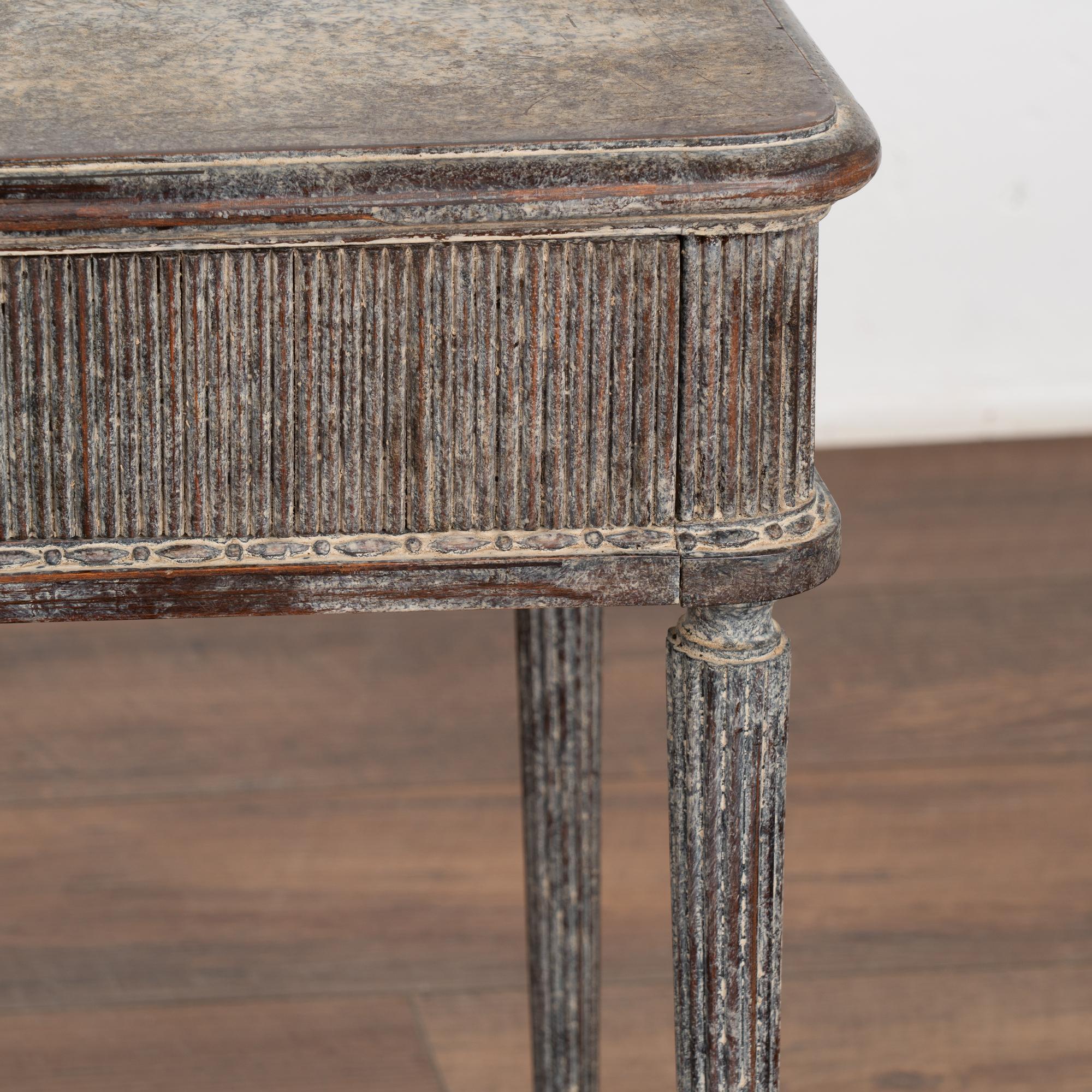 Pair, Gray Painted Side Tables, Sweden circa 1940-60 2