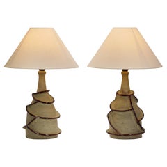 Pair Grethe 
Jørgen Duedahl-Larsson Table Lamps, Denmark Mid-20th Century