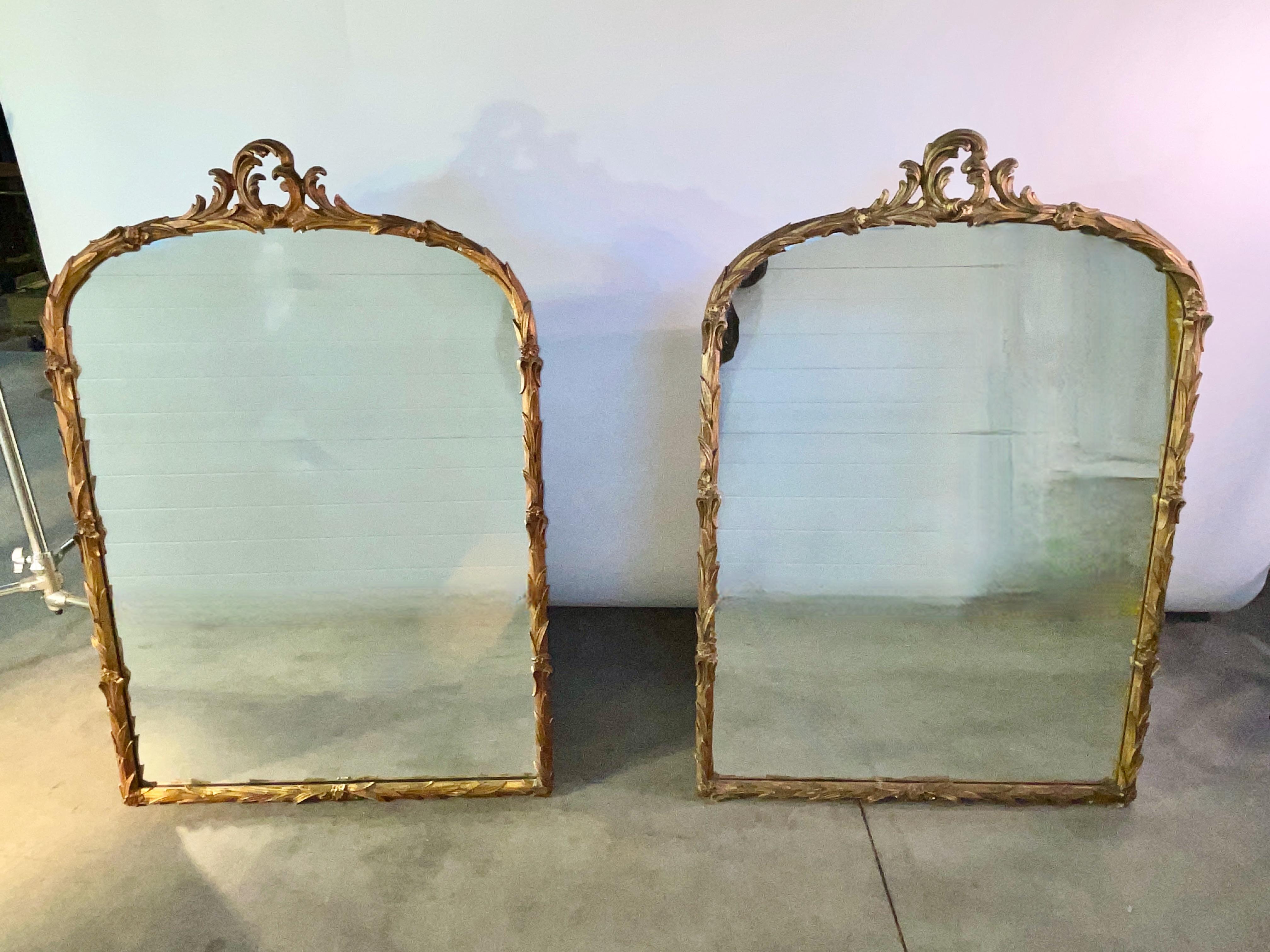 Pair Grosfeld House Palm Mirrors 5