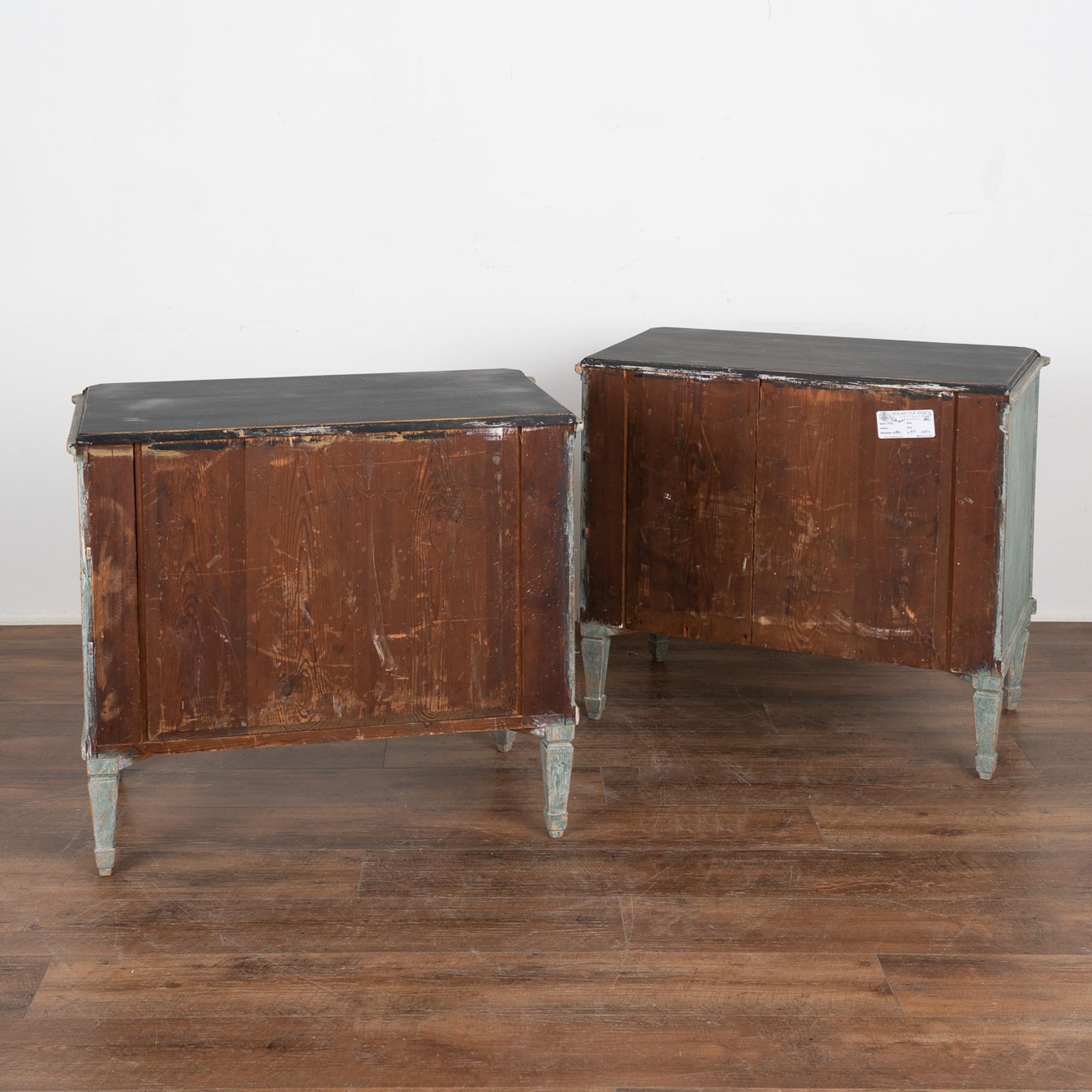 Pair, Gustavian Painted Chest of Drawers, Sweden circa 1860-80 3