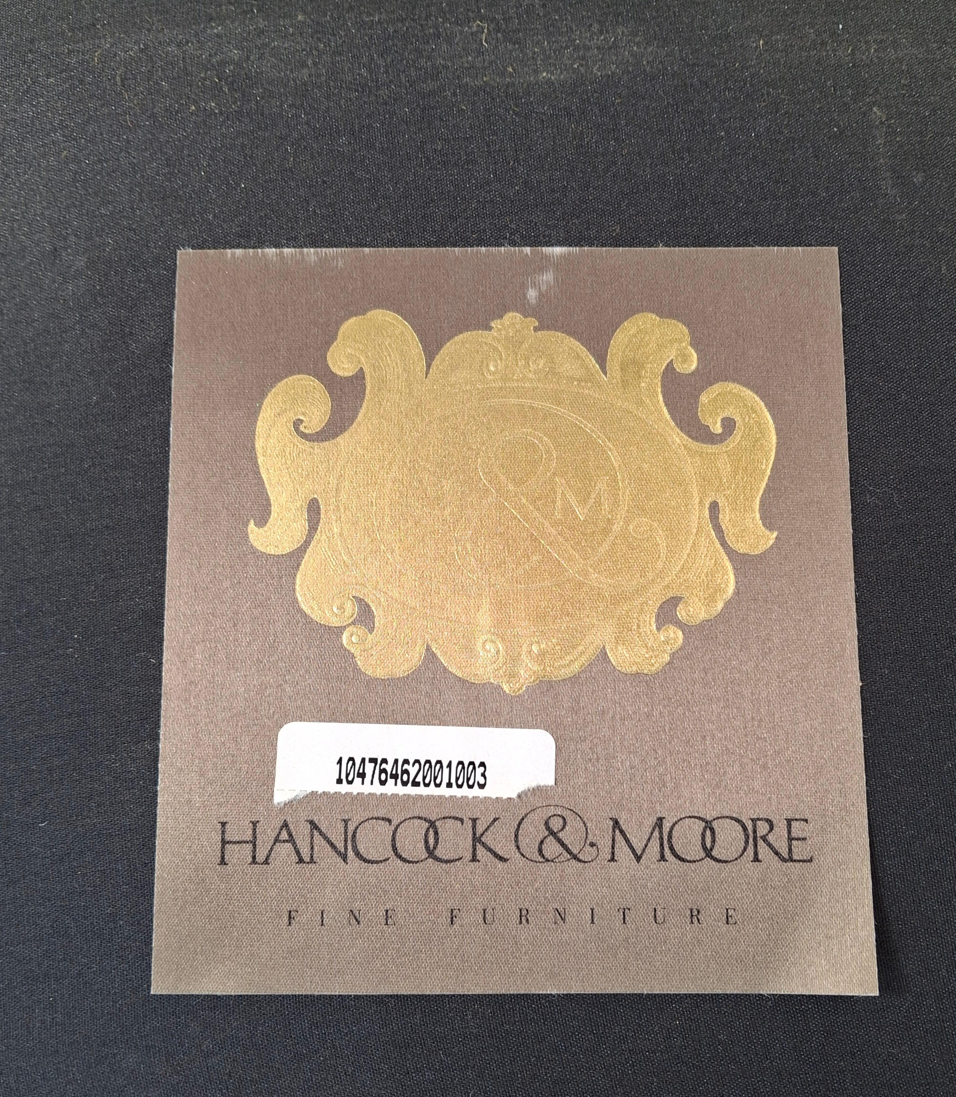 Paar Hancock & Moore Georgian Style Mahagoni und blauer Samt gepolsterte Stühle im Angebot 9