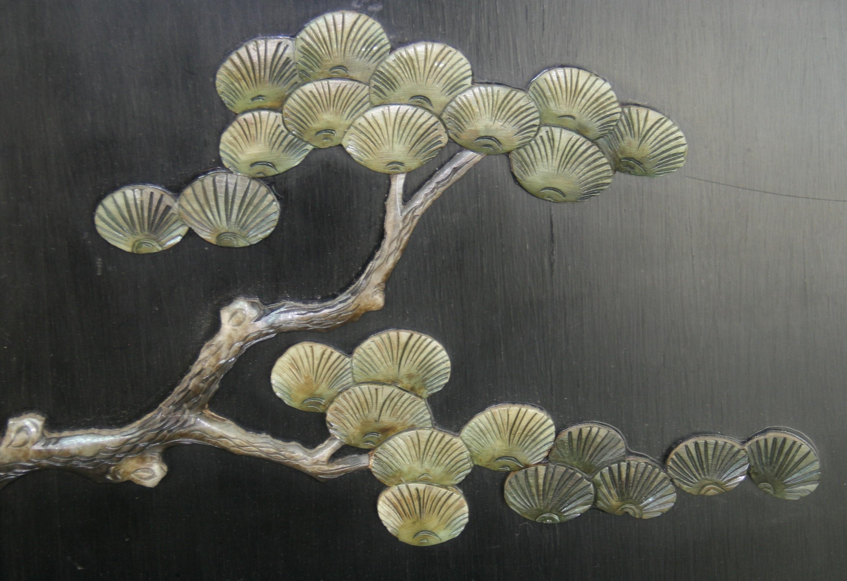 Pair Hand Carved Asian Soapstone Panels 5