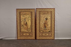 Pair of Mughal Style Portait Panels