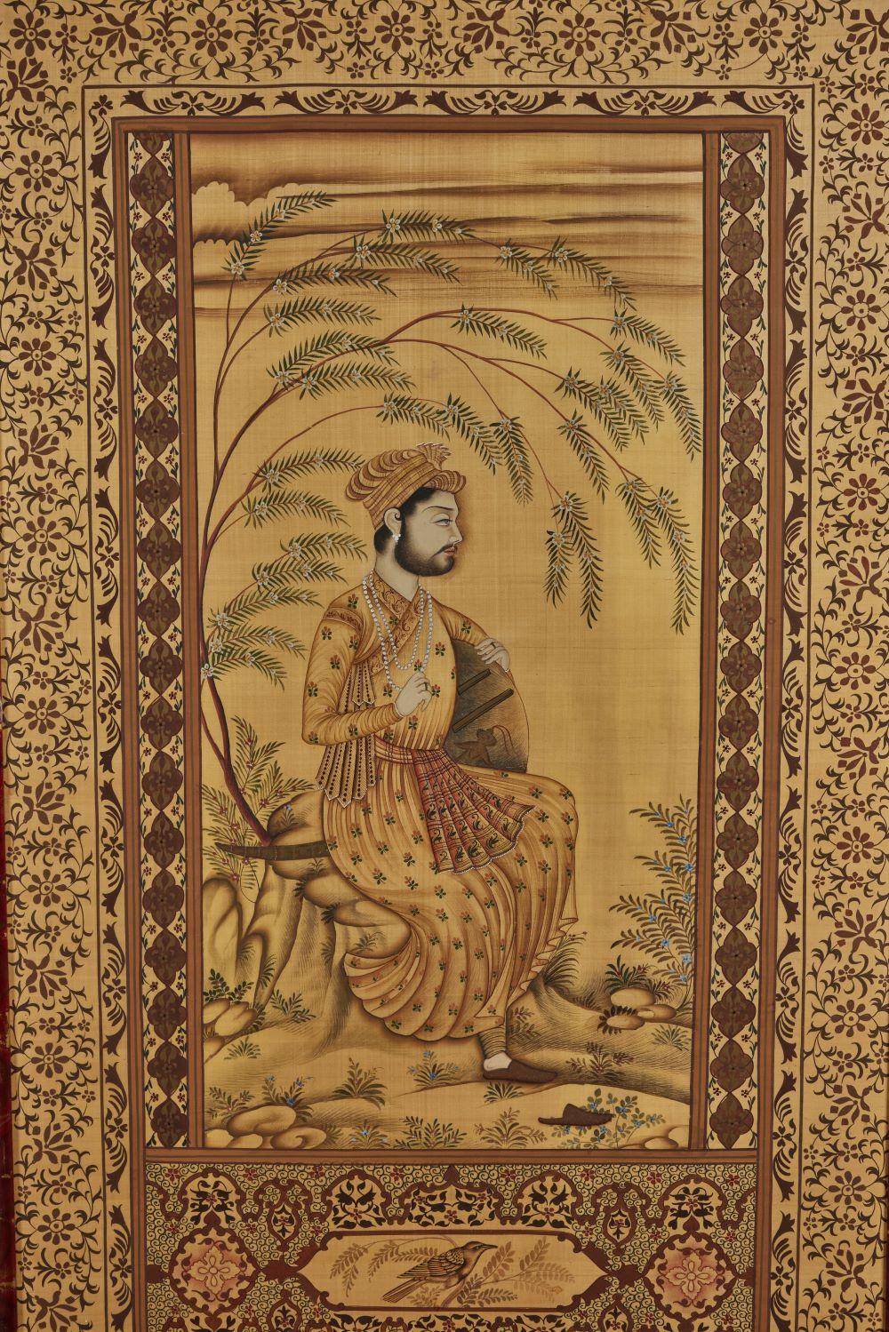 20th Century Pair of Mughal Style Portait Panels For Sale
