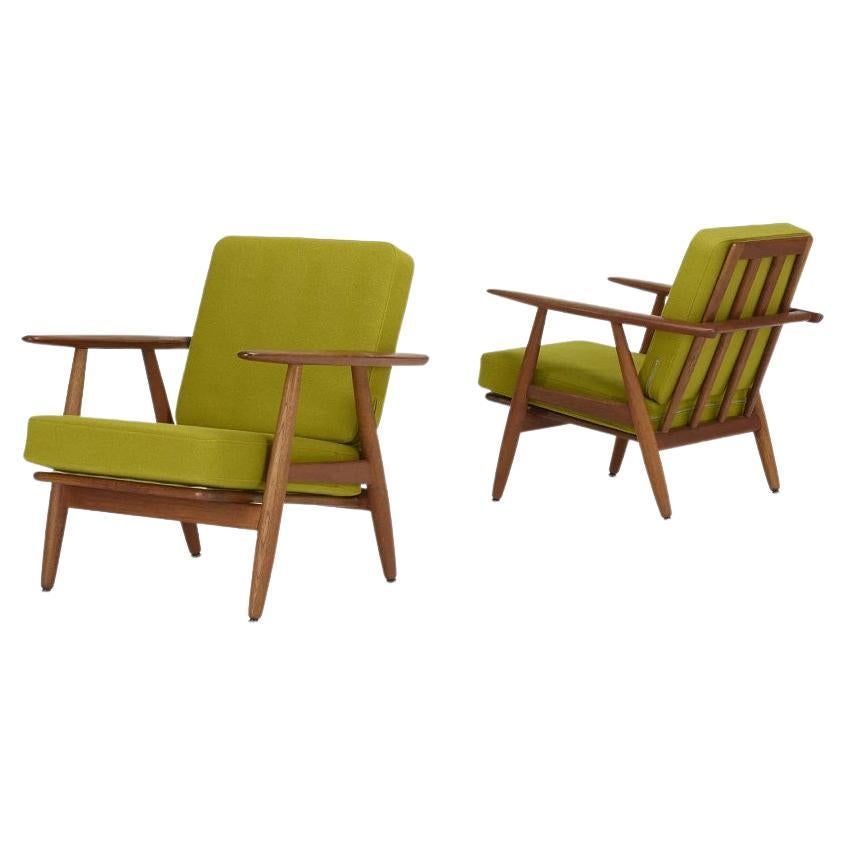 Pair Hans J. Wegner Lounge Chairs Model GE240