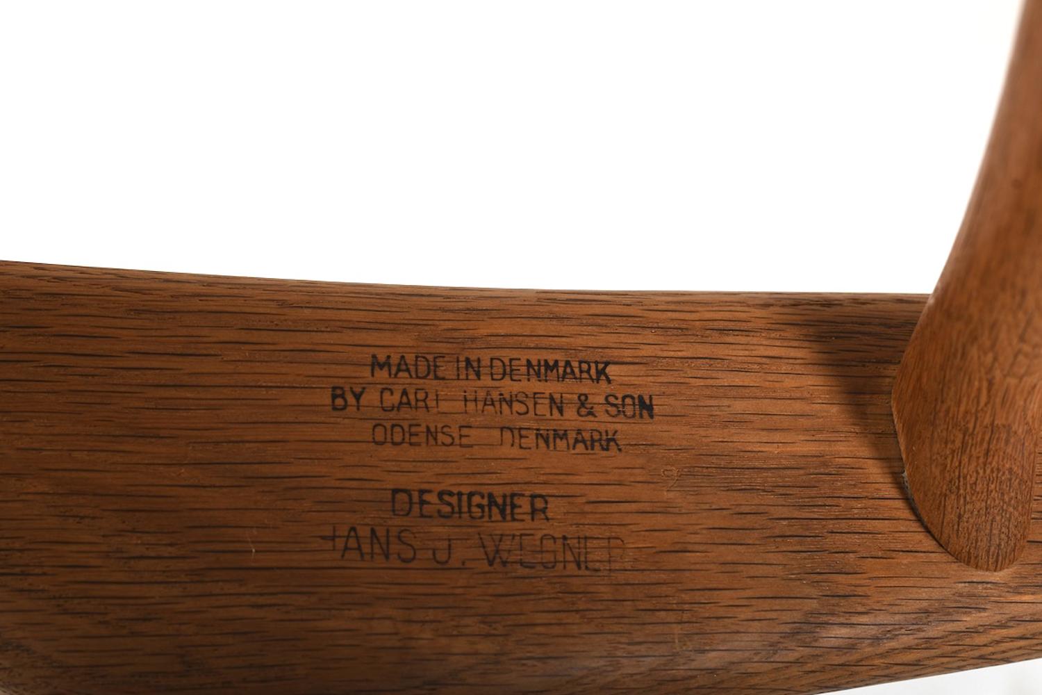 Paar Hans Wegner CH-22 für Carl Hansen & Søn Dänemark 1950er Jahre im Angebot 6