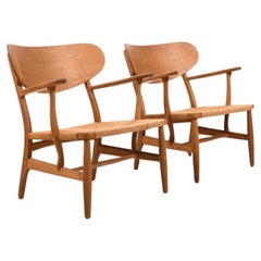 Pair Hans Wegner CH-22 for Carl Hansen & Søn Denmark 1950s