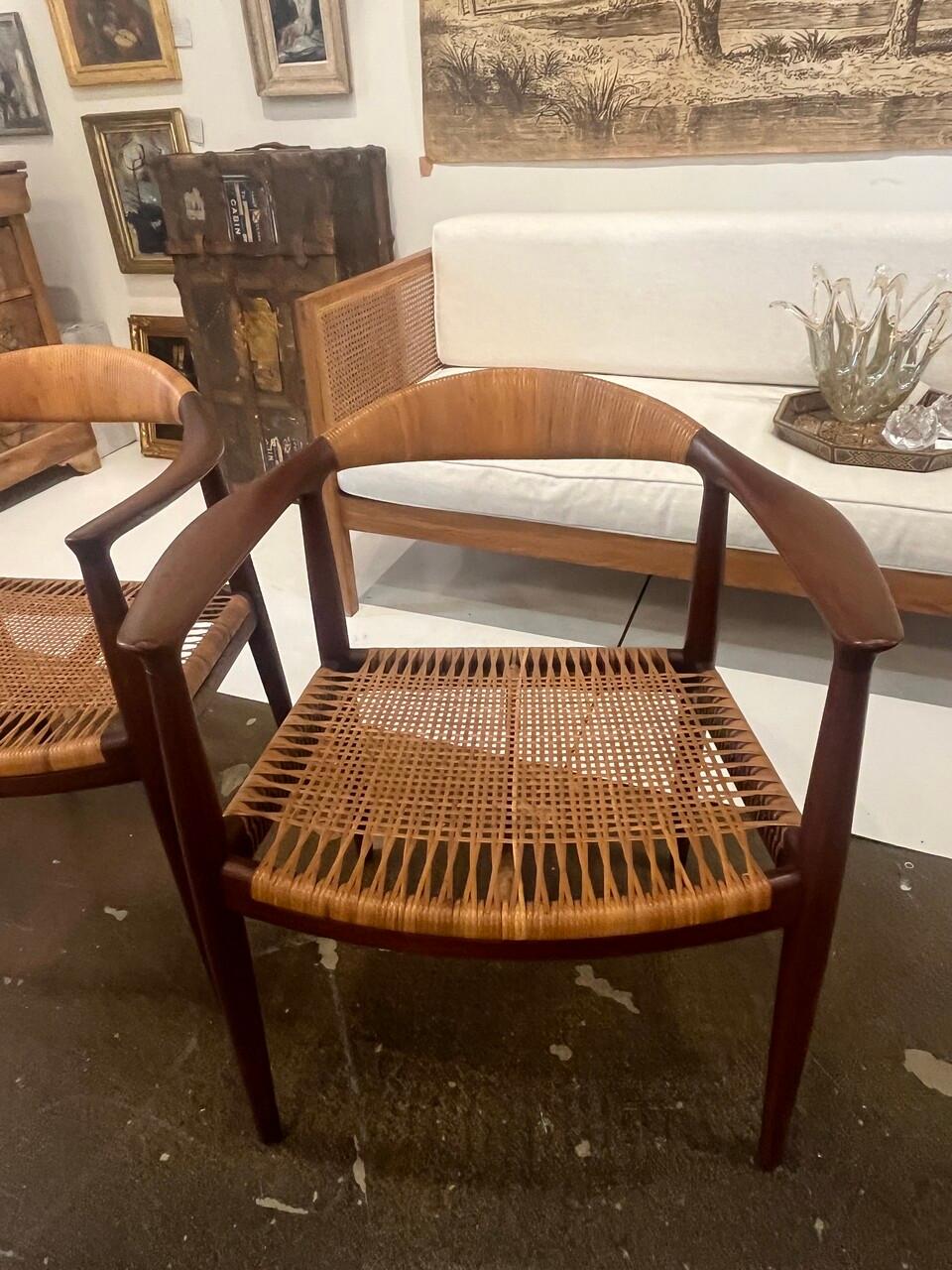 Mid-Century moderno Coppia Hans Wegner JH501 