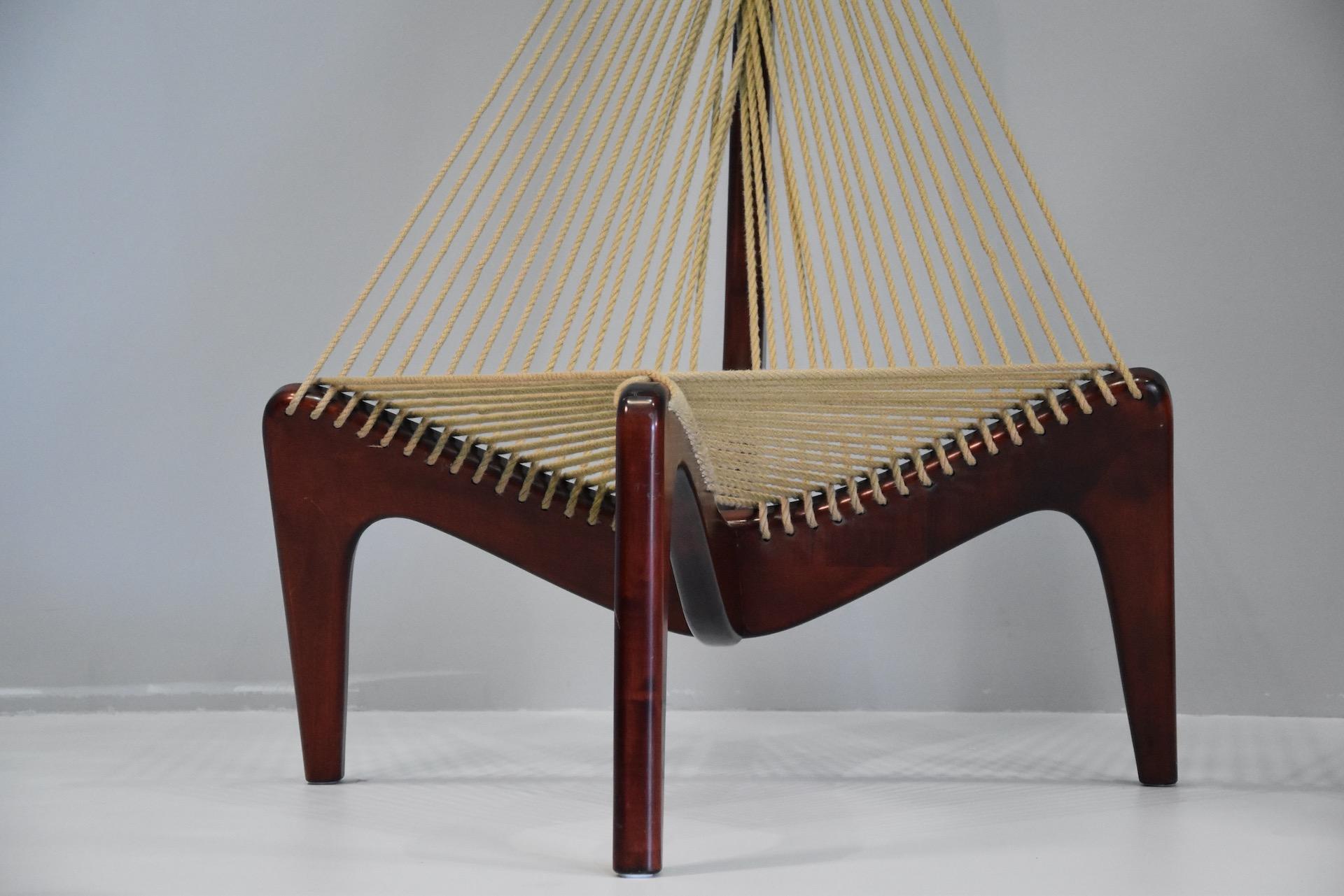 Pair Harp Chair by Jørgen Høvelskov for Christensen & Larsen Møbelhandværk For Sale 4