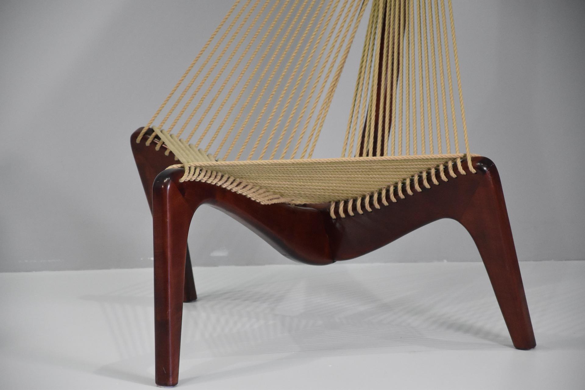 Pair Harp Chair by Jørgen Høvelskov for Christensen & Larsen Møbelhandværk For Sale 7