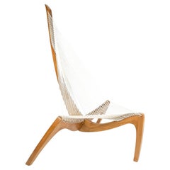 1970 Pair harp chair by Jørgen Høvelskov for Christensen & Larsen Møbelhandværk.