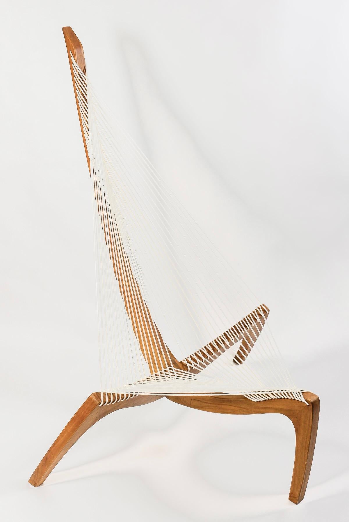 Danish 1970 Pair harp chair by Jørgen Høvelskov for Christensen & Larsen Møbelhandværk.