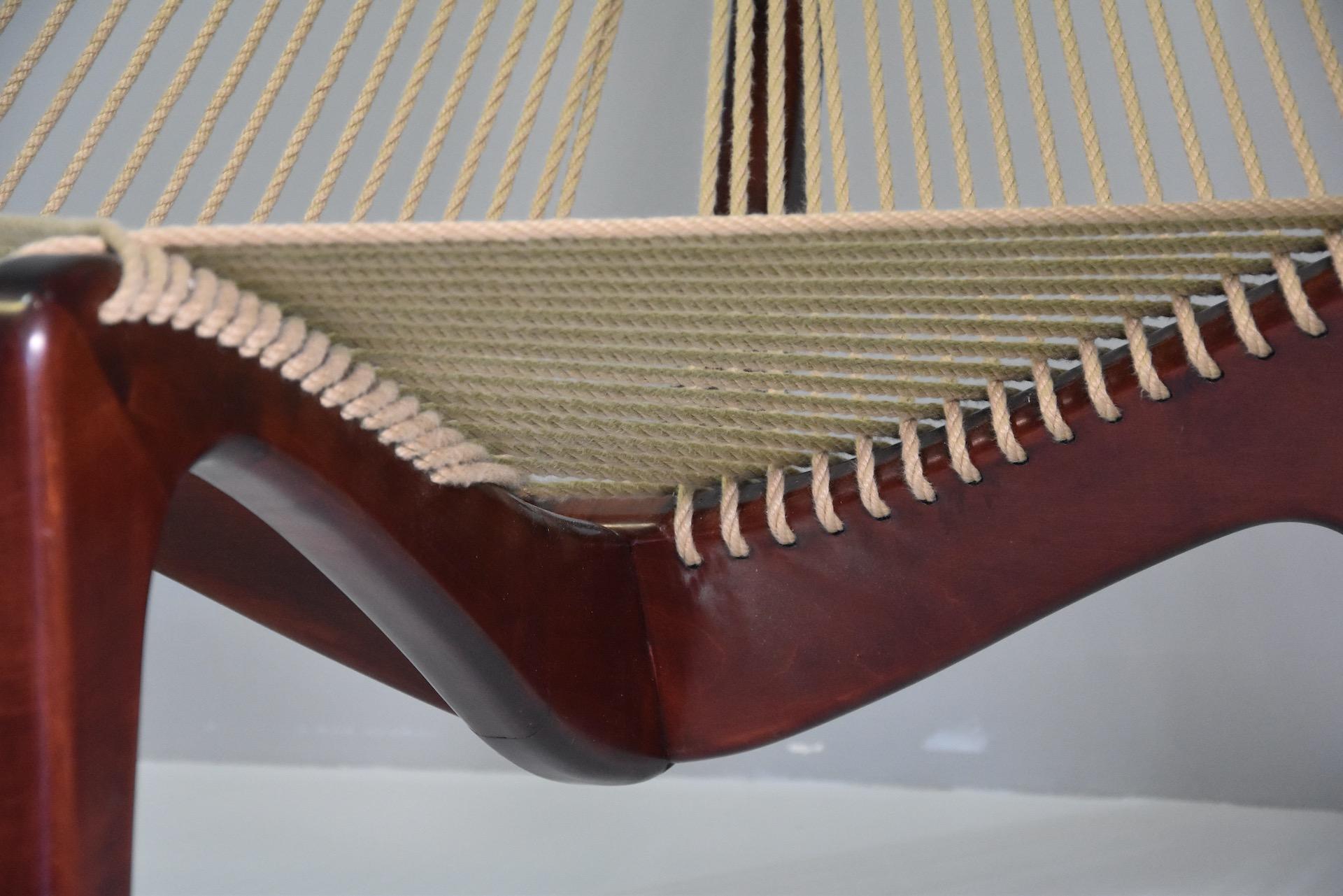 Pair Harp Chair by Jørgen Høvelskov for Christensen & Larsen Møbelhandværk For Sale 2