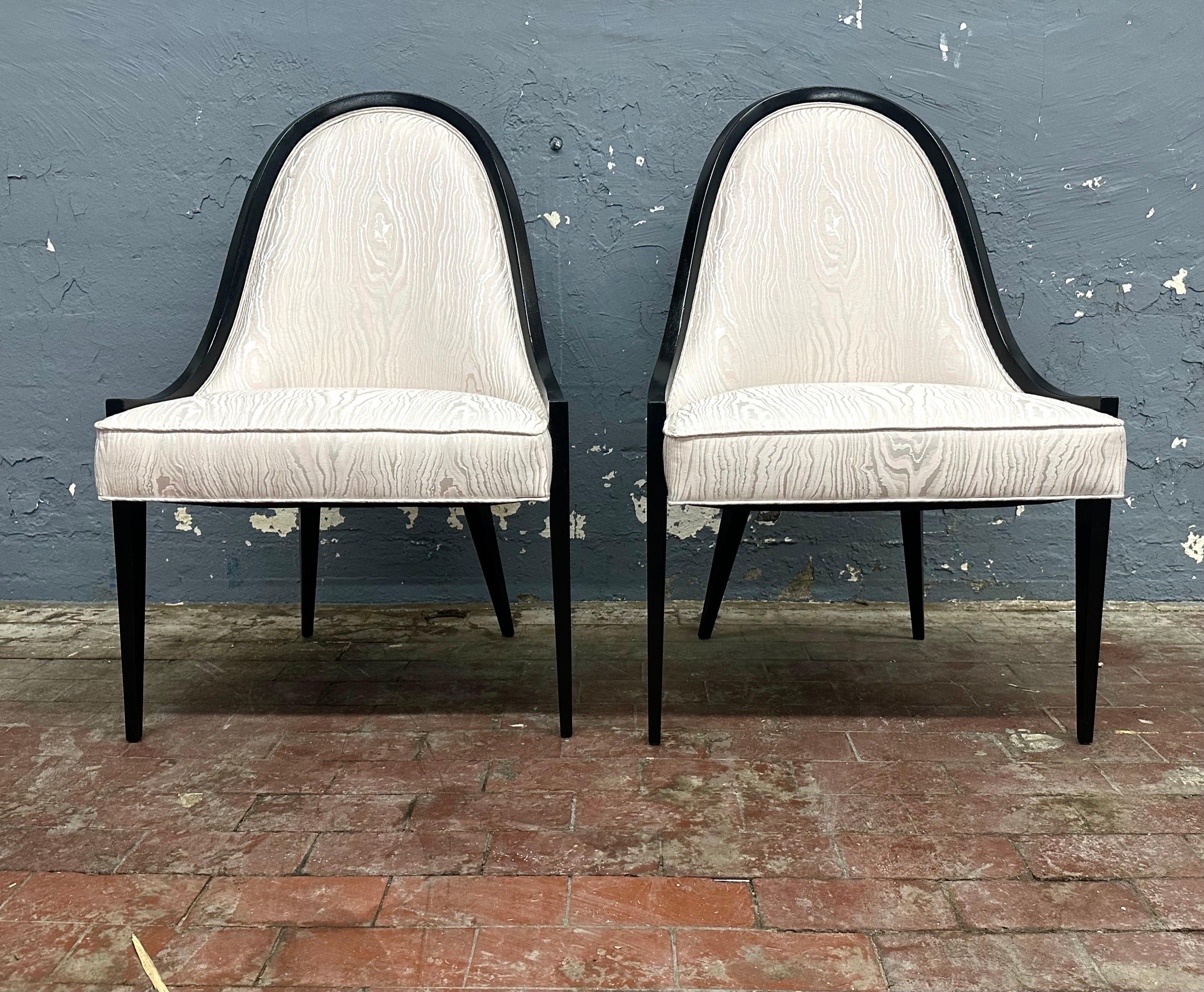 Pair Harvey Probber Gondola Chairs Model 1053 For Sale 7