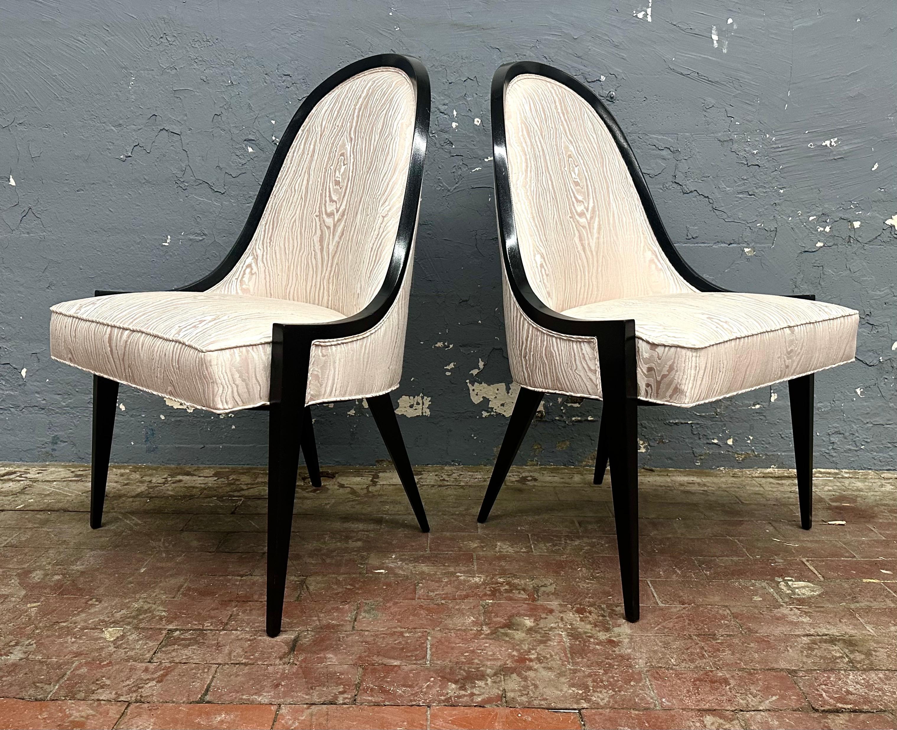 Pair Harvey Probber Gondola Chairs Model 1053 For Sale 8