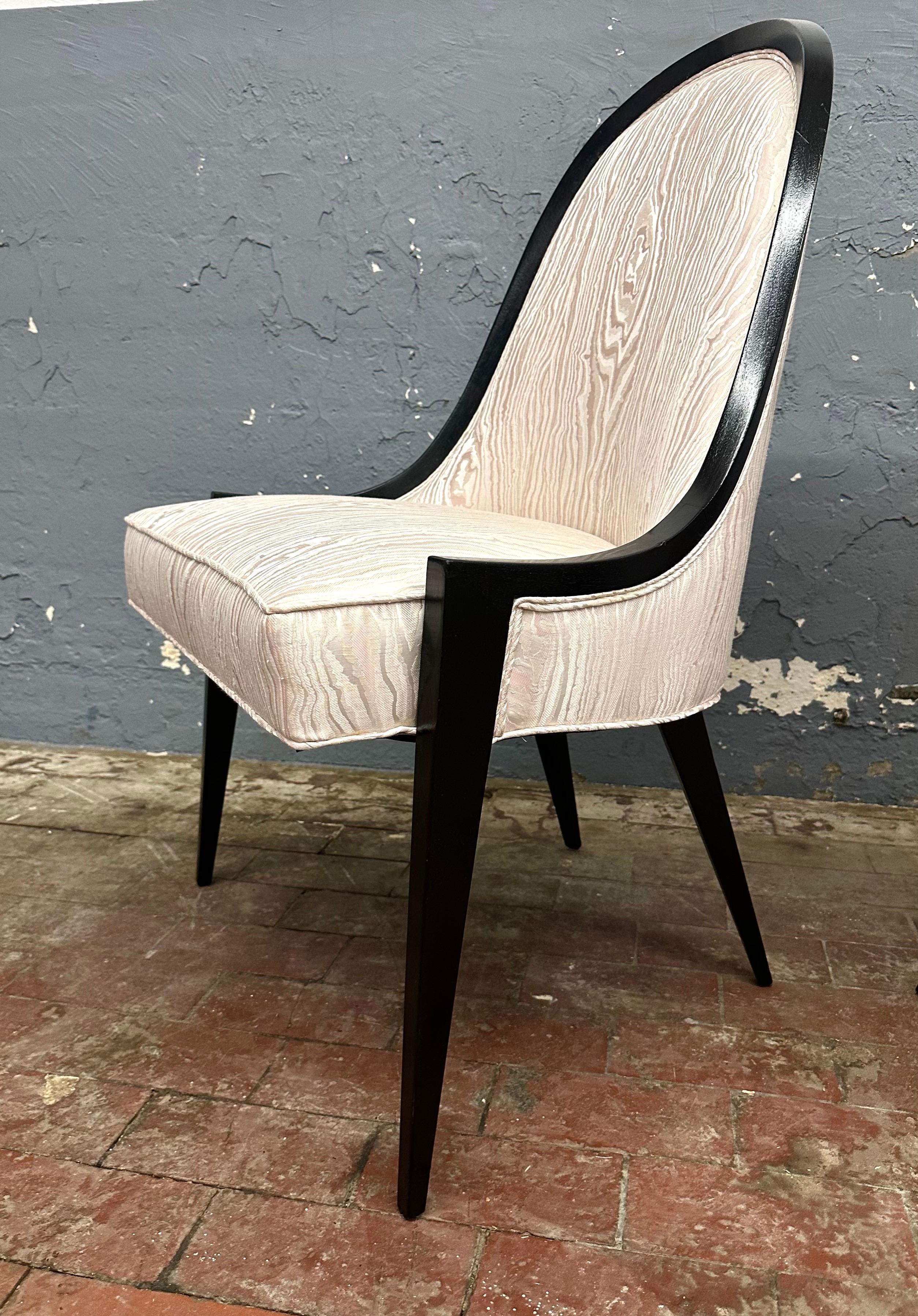 American Pair Harvey Probber Gondola Chairs Model 1053 For Sale