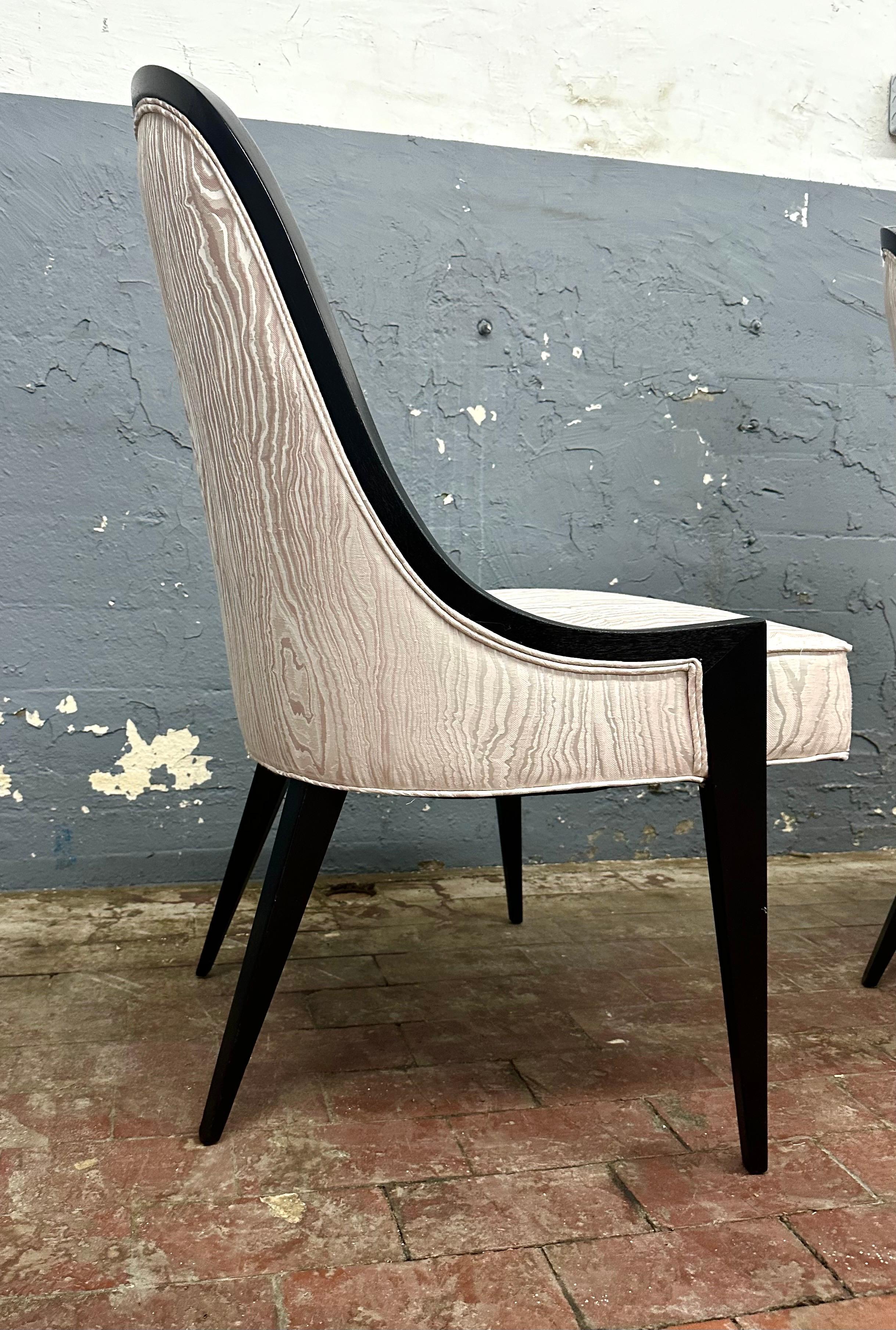 Pair Harvey Probber Gondola Chairs Model 1053 In Good Condition For Sale In Brooklyn, NY