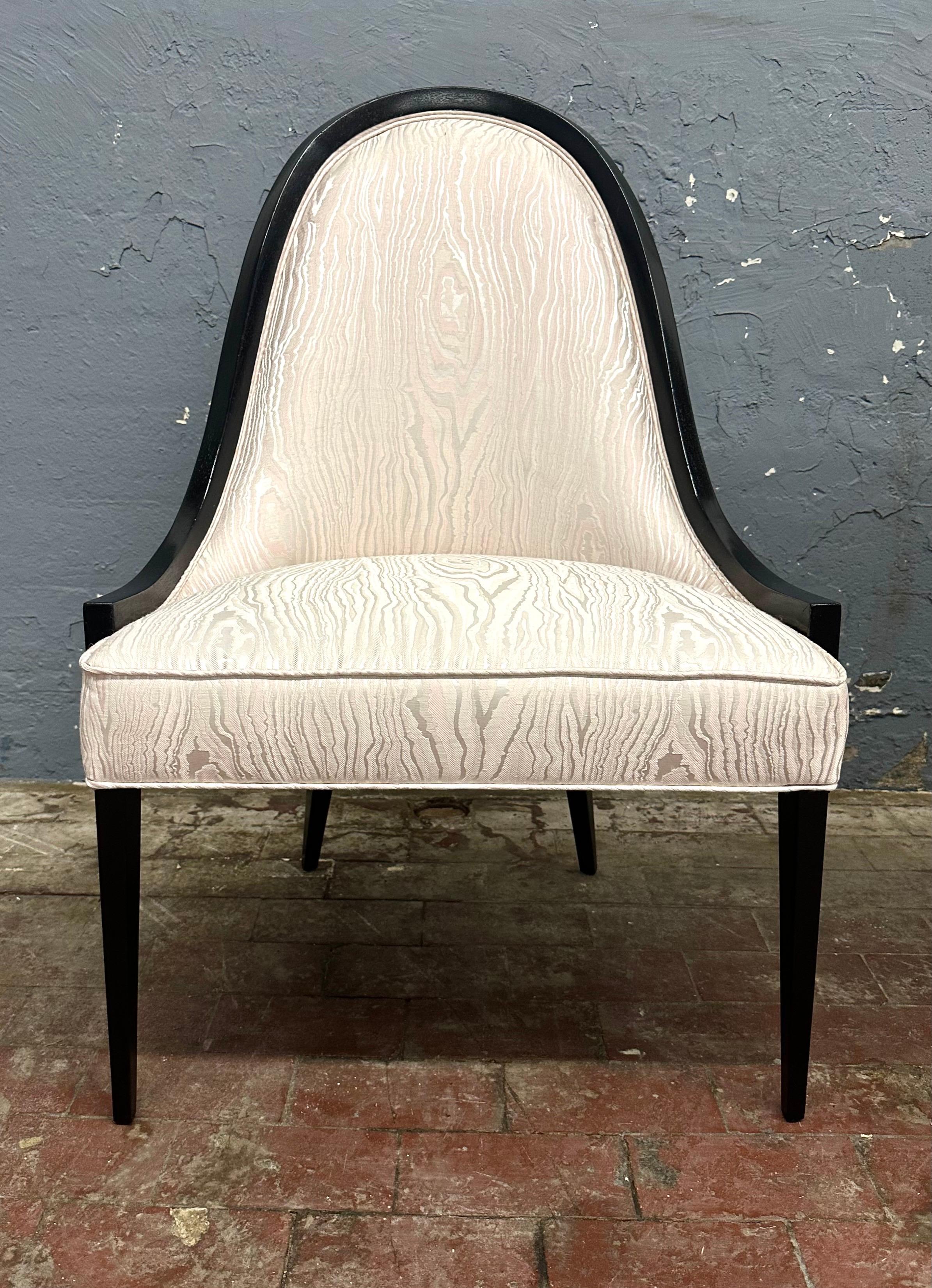 Jacquard Pair Harvey Probber Gondola Chairs Model 1053 For Sale