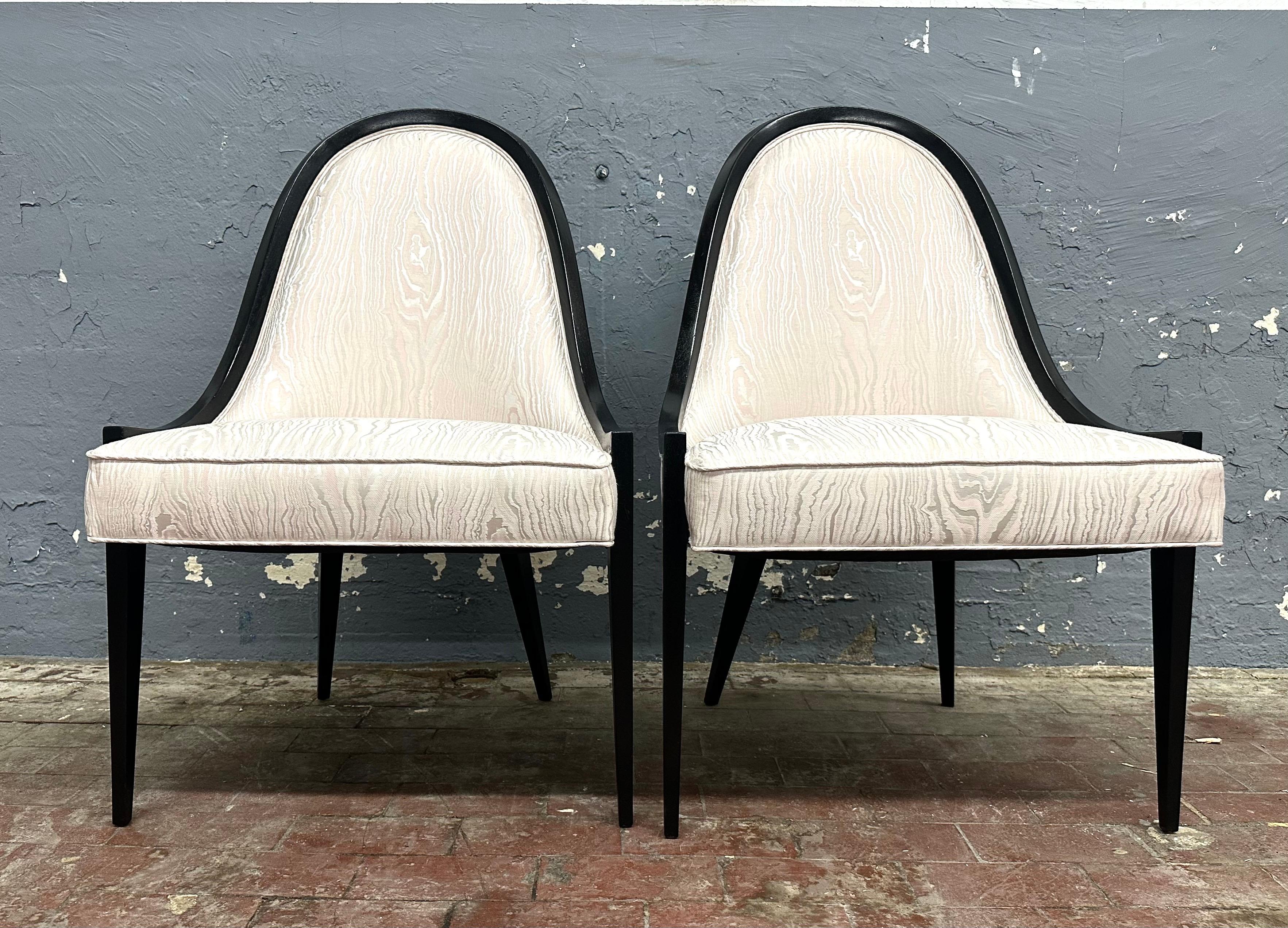 Pair Harvey Probber Gondola Chairs Model 1053 For Sale 2