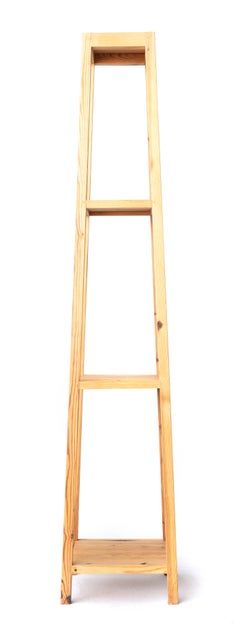 Pair of Heart Pine Four-Tier Statuary Étagères Plant Display Stands