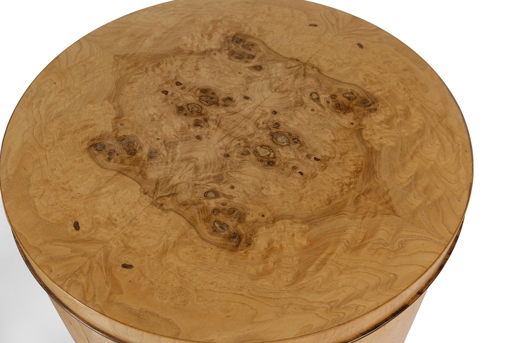 Mid-Century Modern Pair Henredon Burl Mid Century Night Stands