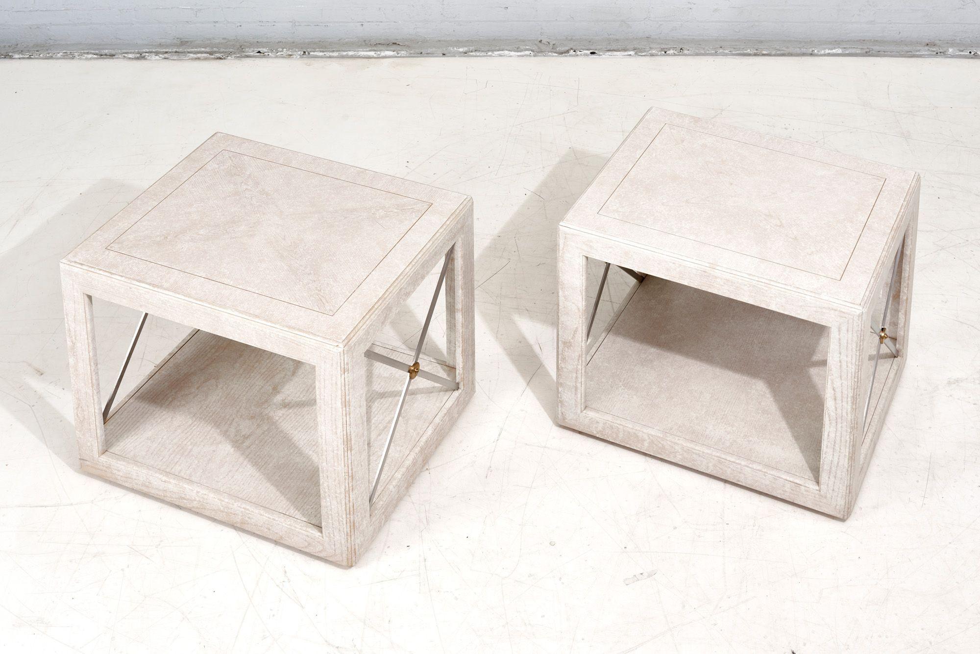 Late 20th Century Pair Henredon Side/End Tables, 1980