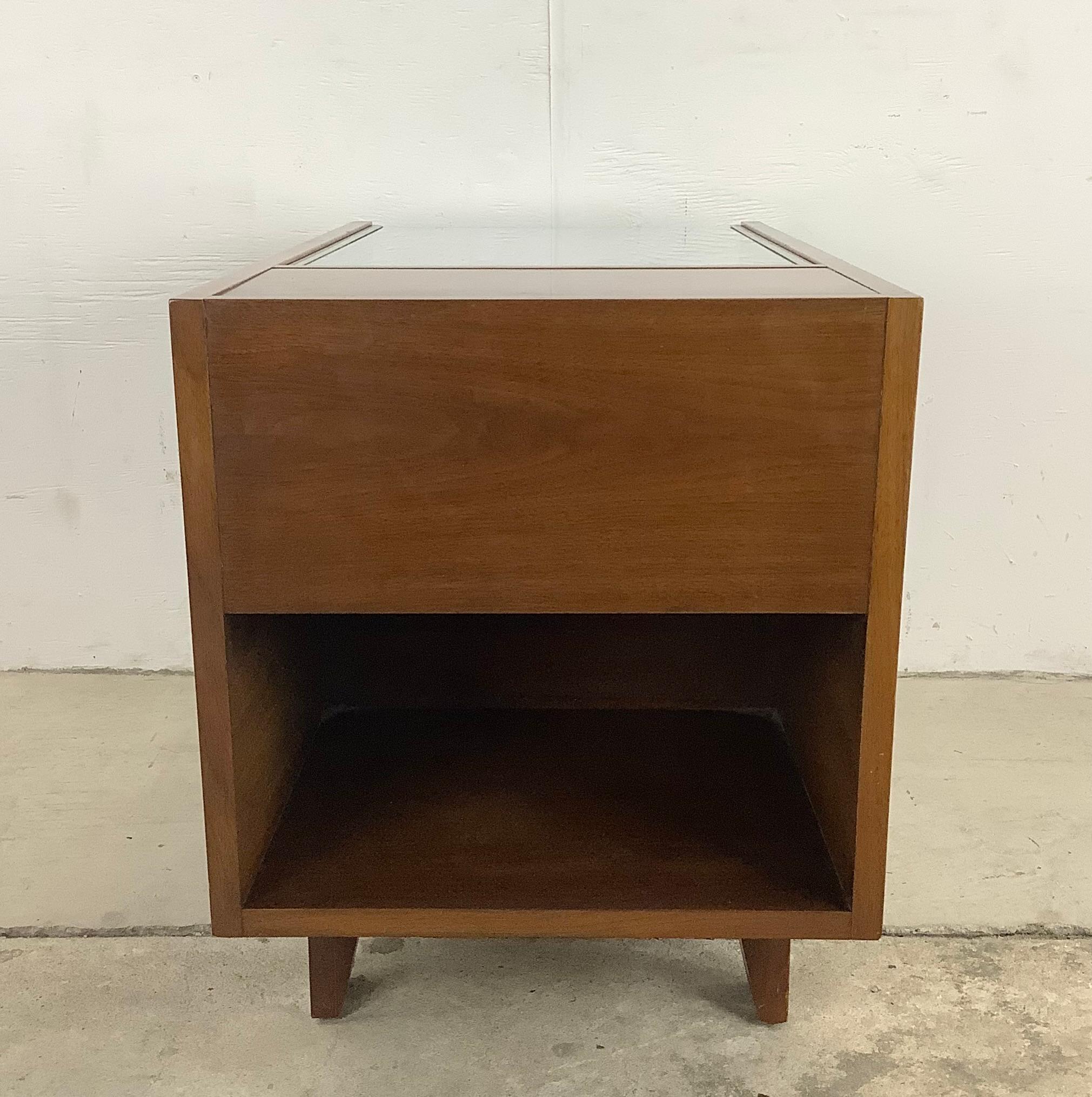 Leather Pair Herman Miller Side Tables by George Nelson