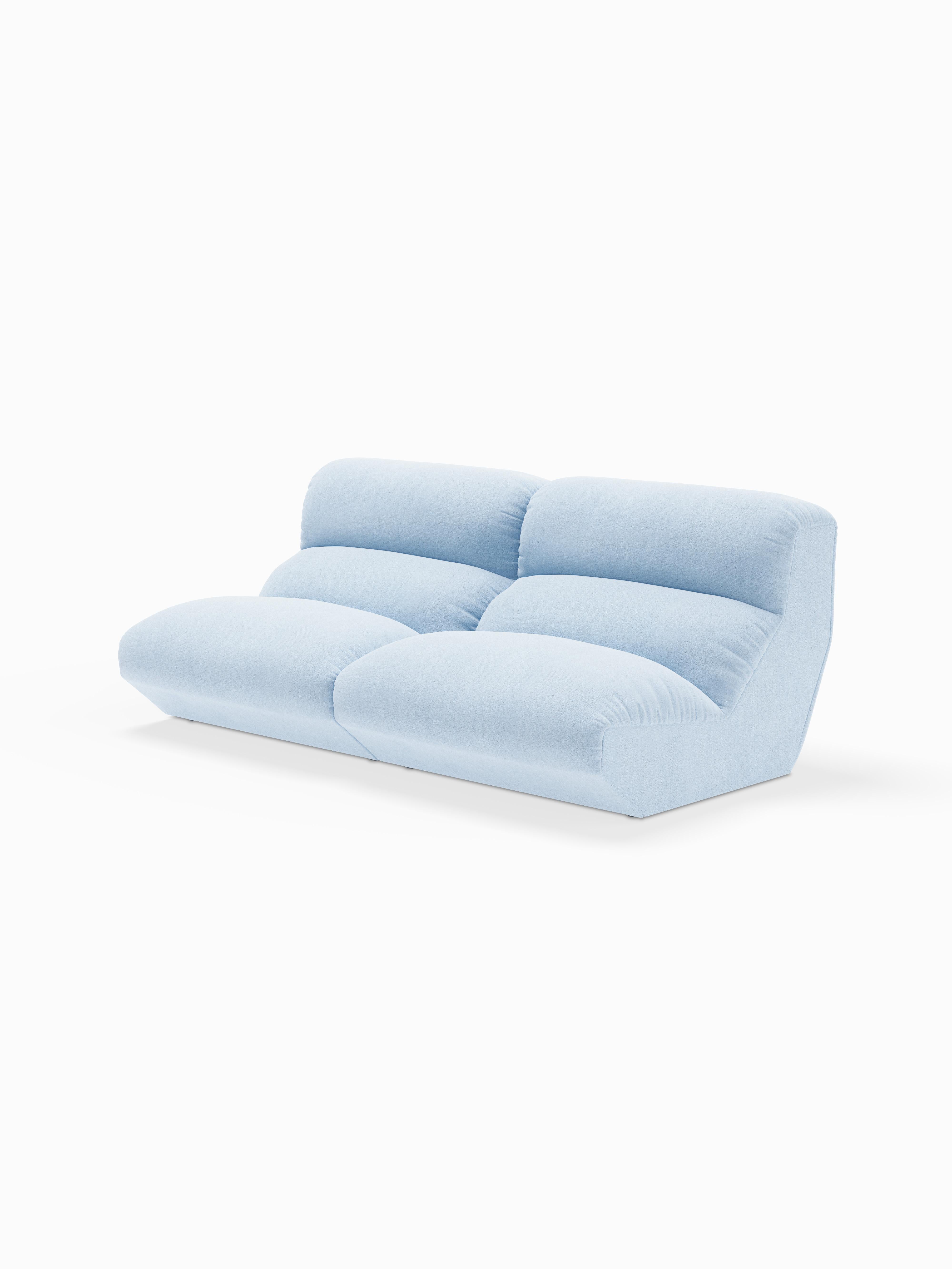 Paar Hi Lo AV54 Modulares Sofa, Kvadrat/Gentle 0733 Stoff von Anderssen & Voll-&T (Skandinavische Moderne) im Angebot