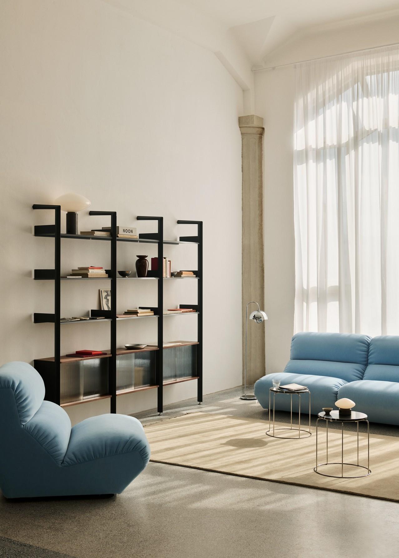 Paar Hi Lo AV54 Modulares Sofa, Kvadrat/Gentle 0733 Stoff von Anderssen & Voll-&T (21. Jahrhundert und zeitgenössisch) im Angebot