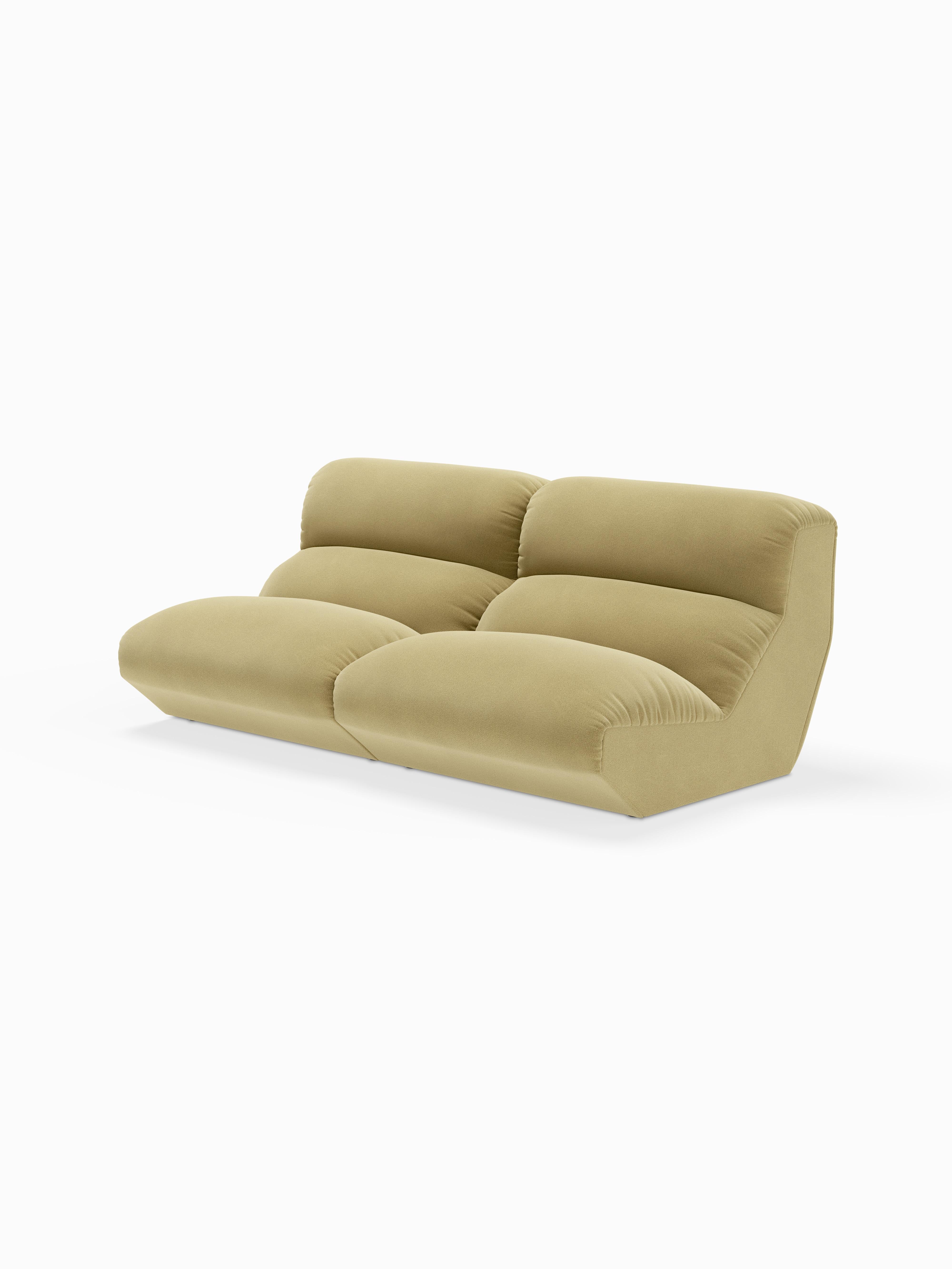 Pareja Sofá modular Hi Lo AV54, tejido Kvadrat/Mylla 0971 by Anderssen & Voll-&T Escandinavo moderno en venta