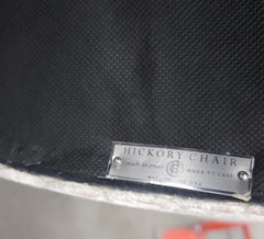 Pair Hickory Chair MTO Zoffany Ocelot Velvet Upholstered and Mahogany Armchairs