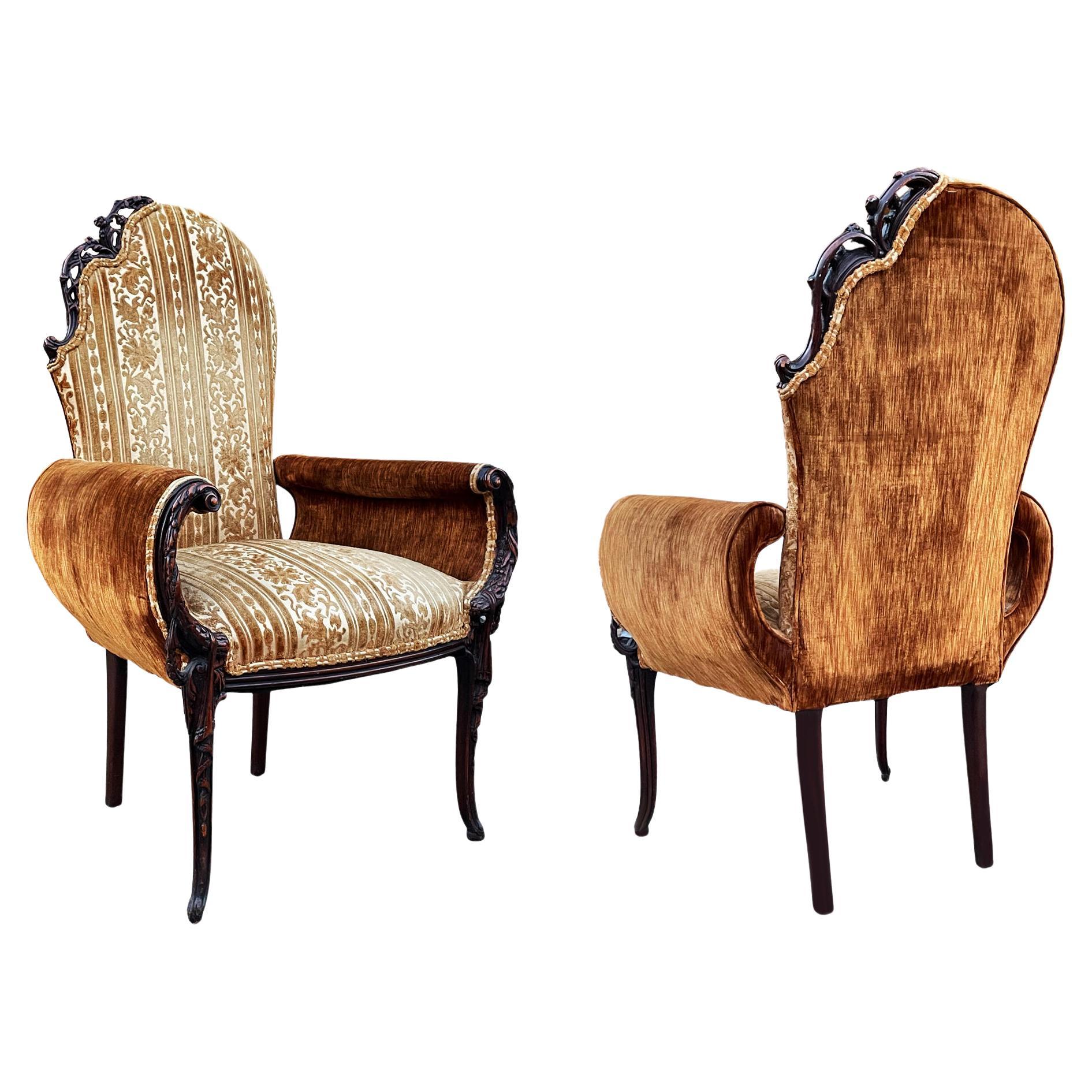 French Fireside Chair For Sale at 1stDibs