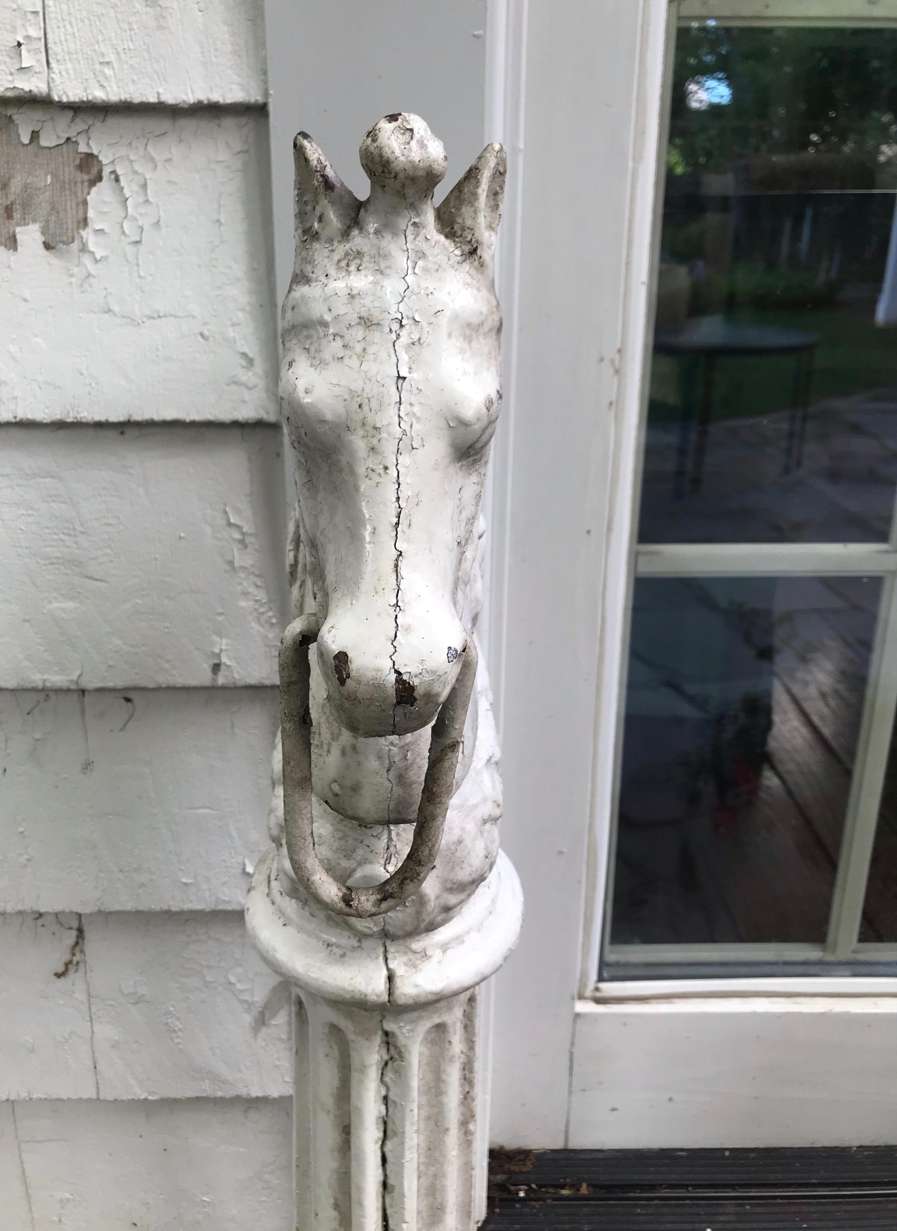 vintage hitching post