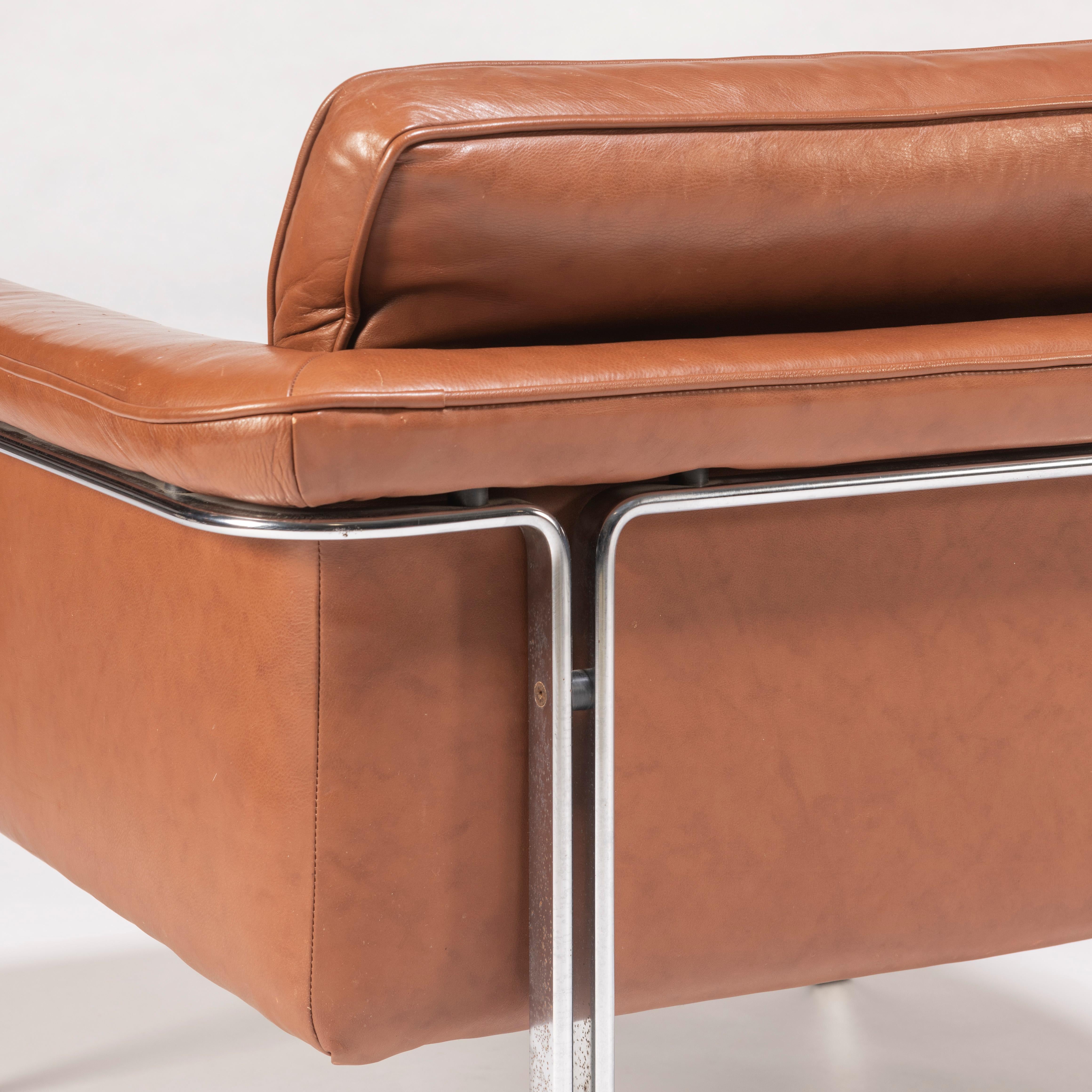 Paire de fauteuils de salon en cuir Horst Brning pour Kill International Bon état - En vente à Pawtucket, RI