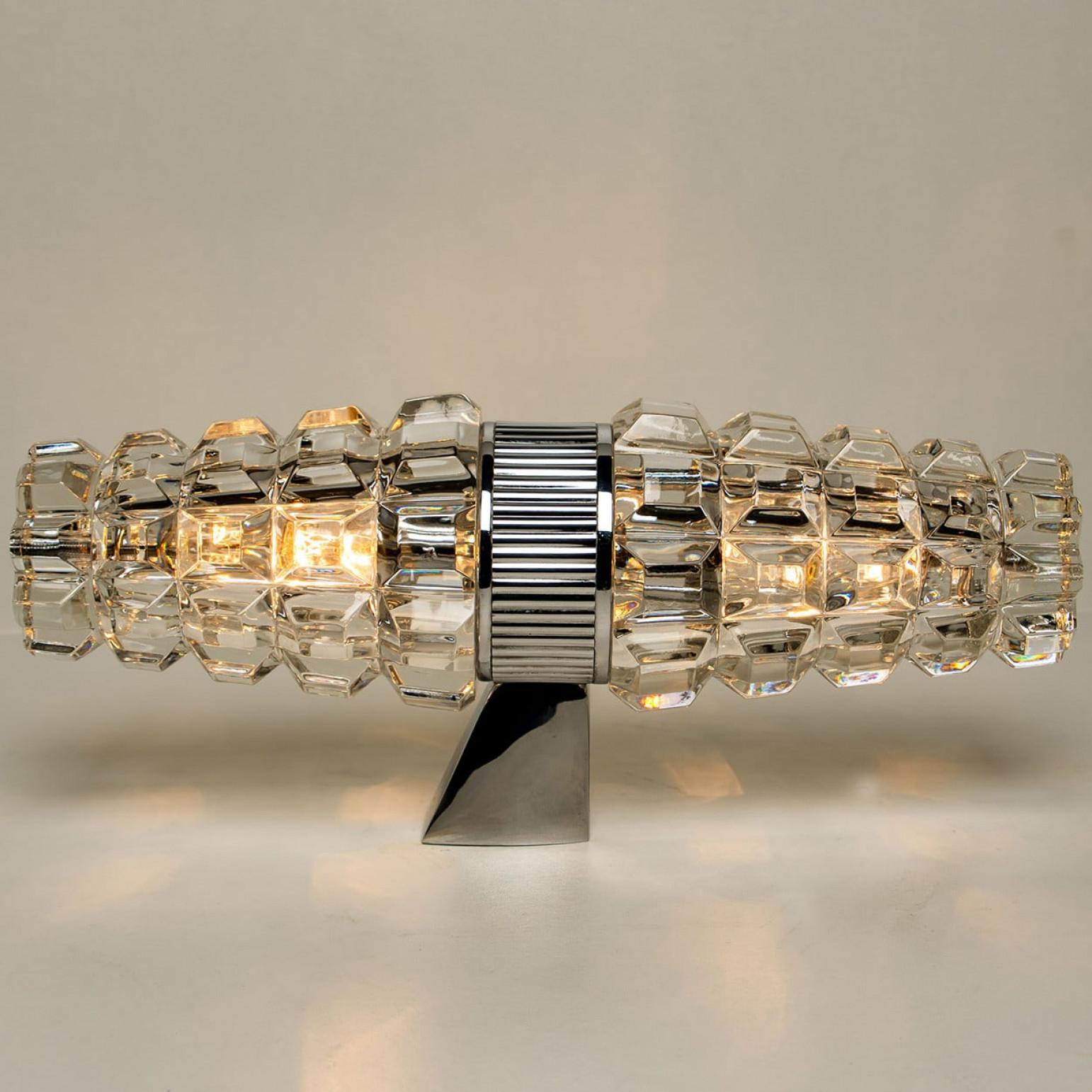 Pair Hourglass Shaped Chrome Wall Sconce, France, Europe, 1970s 5